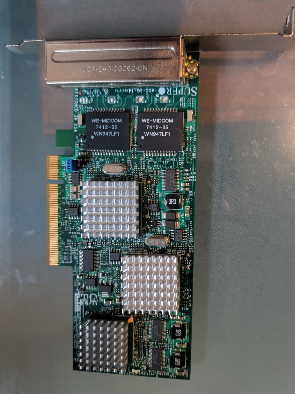 Supermicro AOC-SG-i4 Quad Port Gigabit Ethernet Controller High Profile Bracket