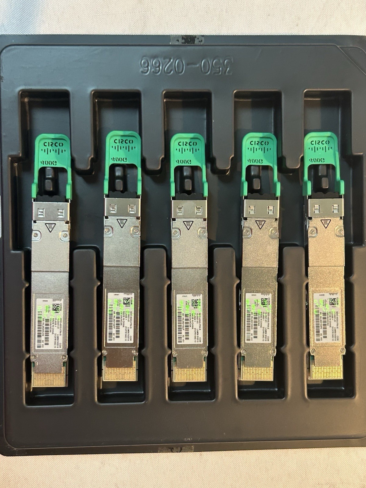 Cisco QDD-400G-FR4-S Lot Of 5 New Bulk w/ Holos QDD 400G-BASE FR4 Transceivers