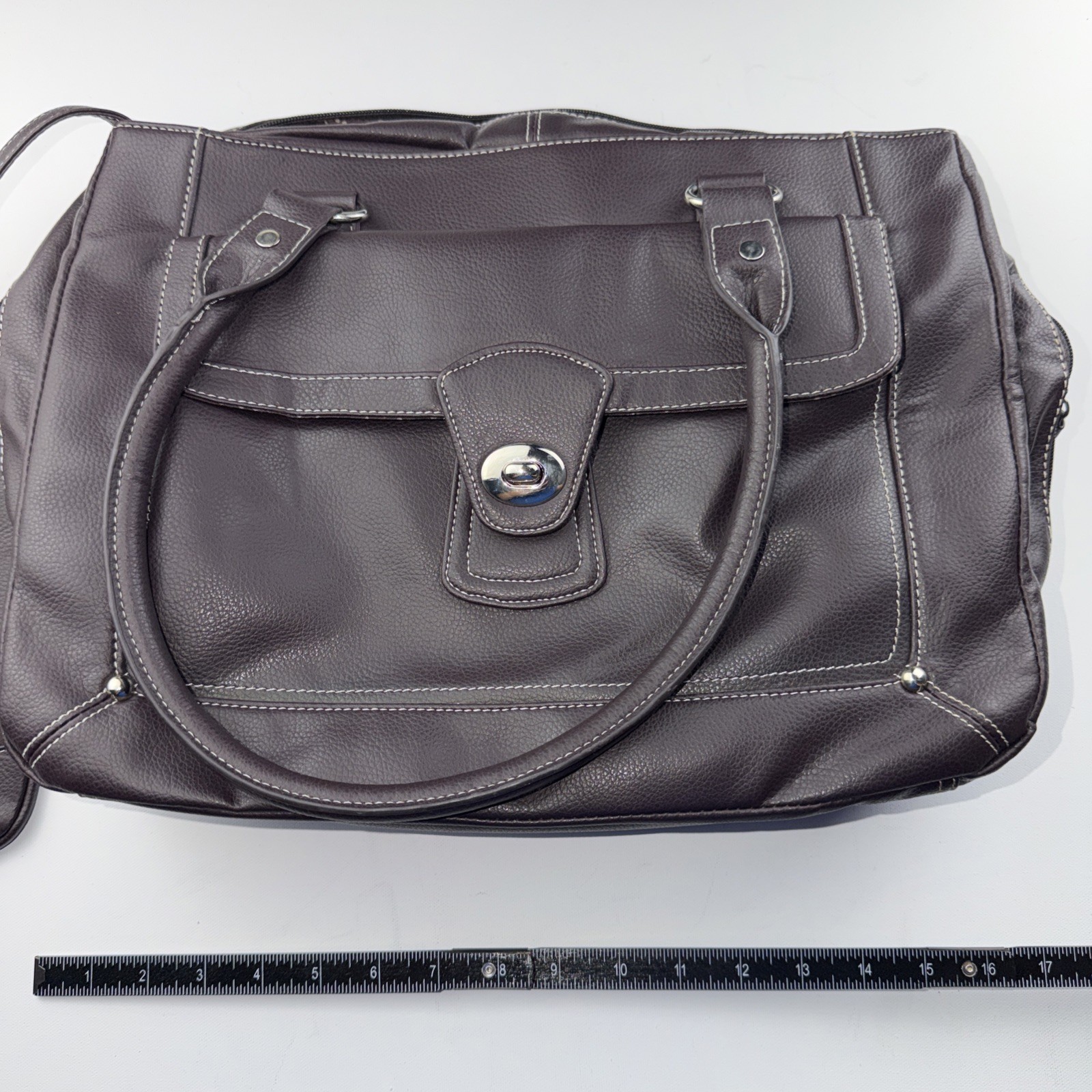 SAMSONITE BLACK FAUX LEATHER Travel bag, tote, Computer Case. Brown
