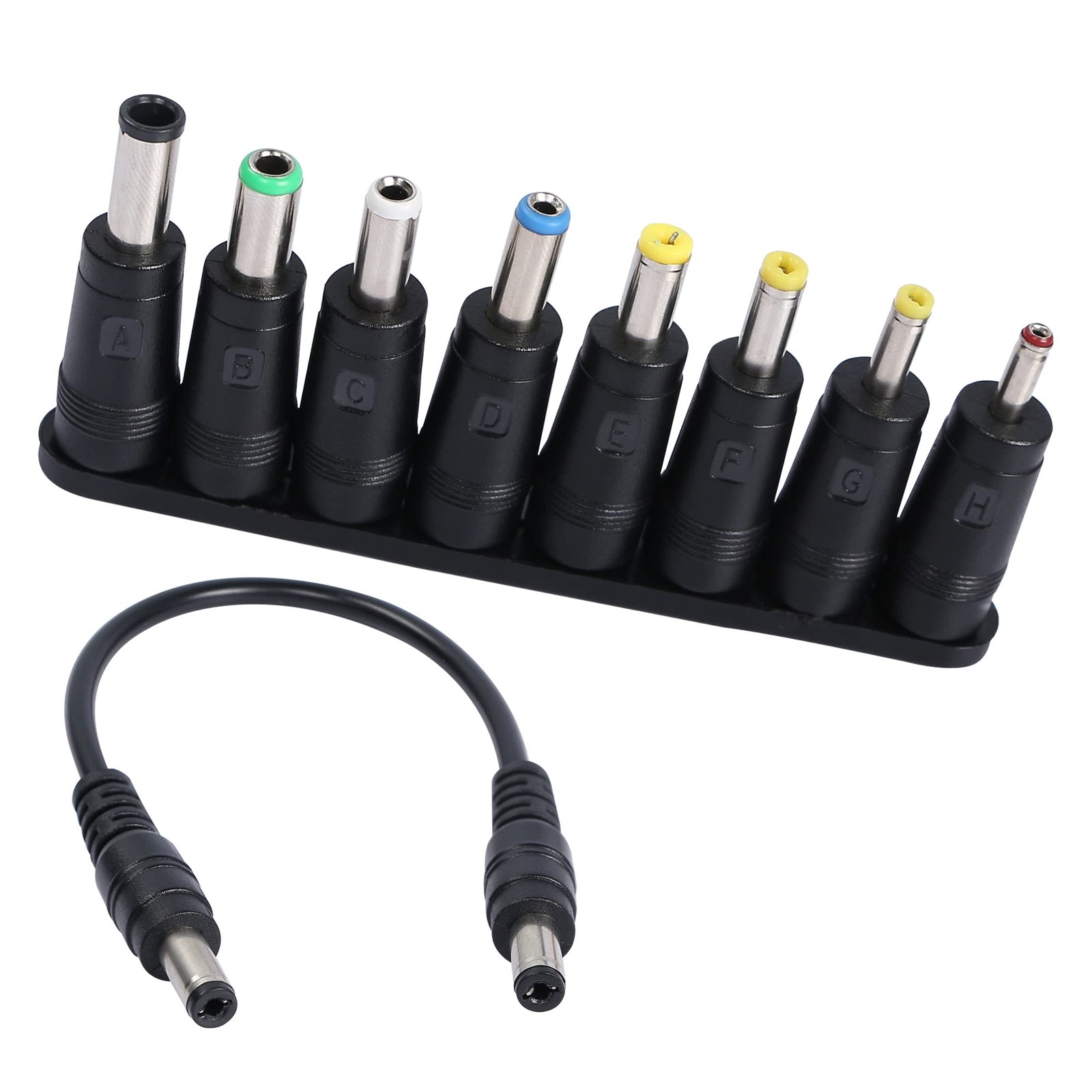 8In1 Universal DC Power Adapter Converter 5.5x2.1mm Female To Male Plug