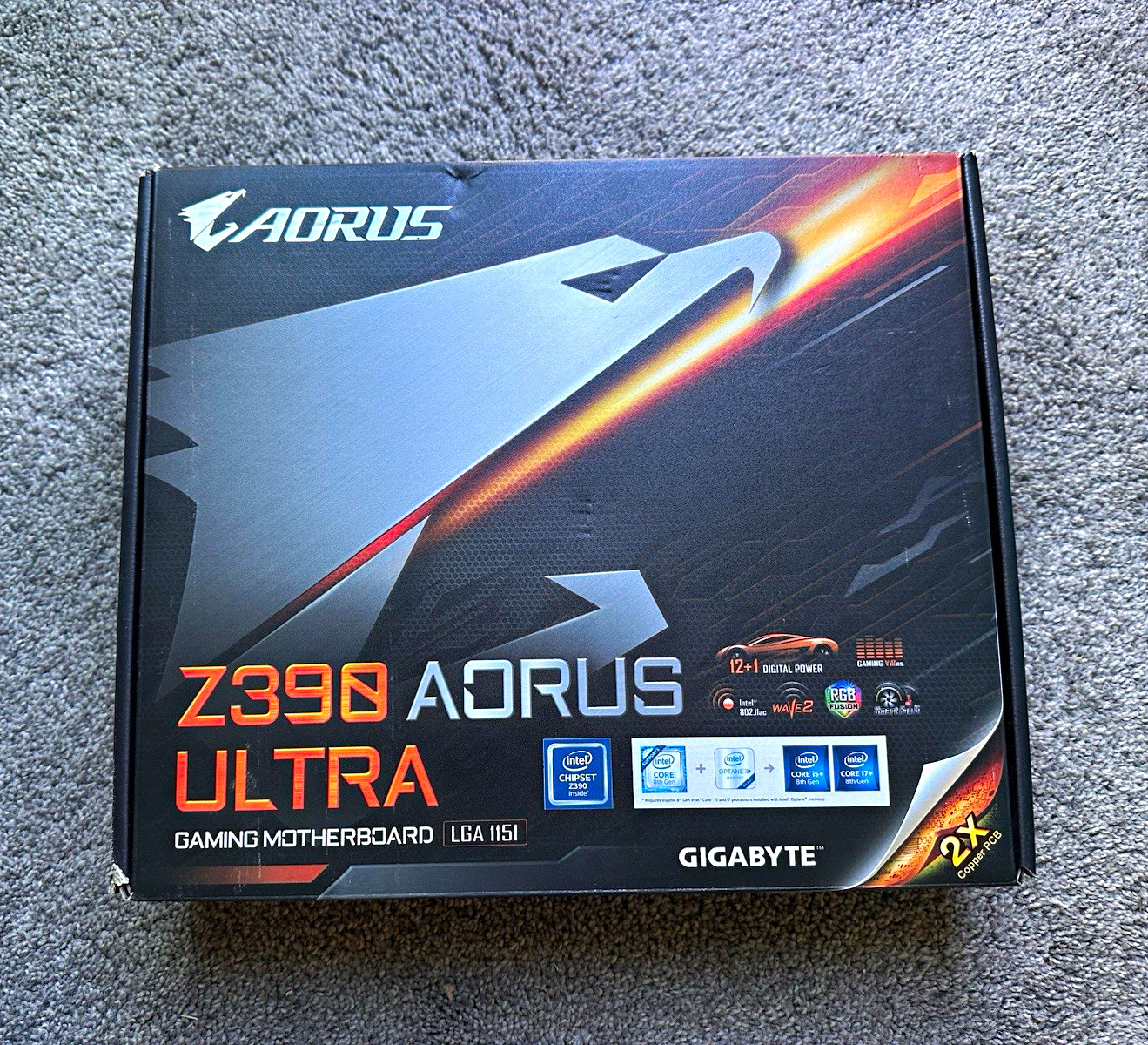 GIGABYTE Z390 AORUS ULTRA Gaming Motherboard LGA 1151 - New Open Box
