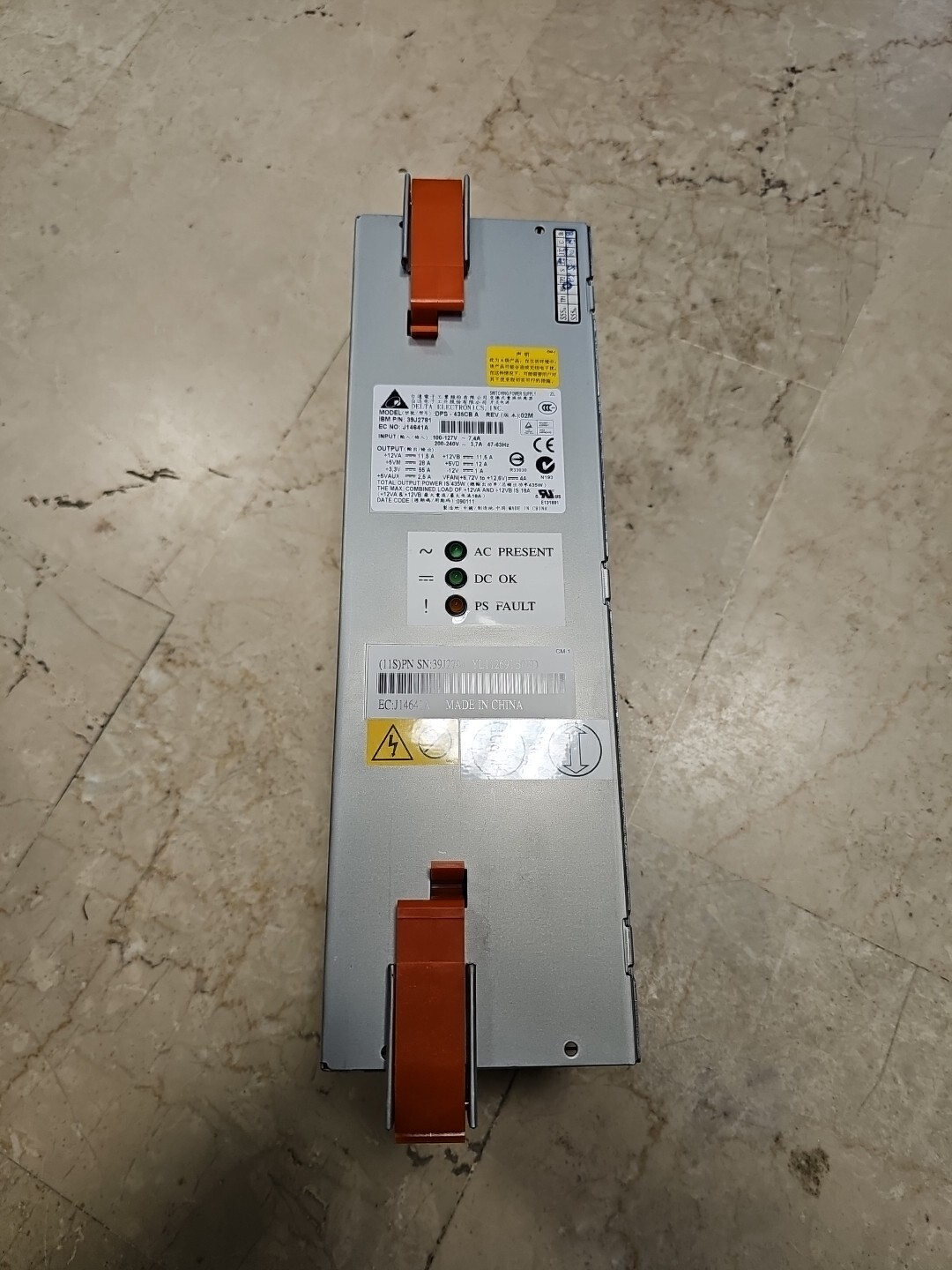 AS400 DELTA DPS-435CB A IBM 53P4832 H86080 EC:H64108 Power Module Power Supply