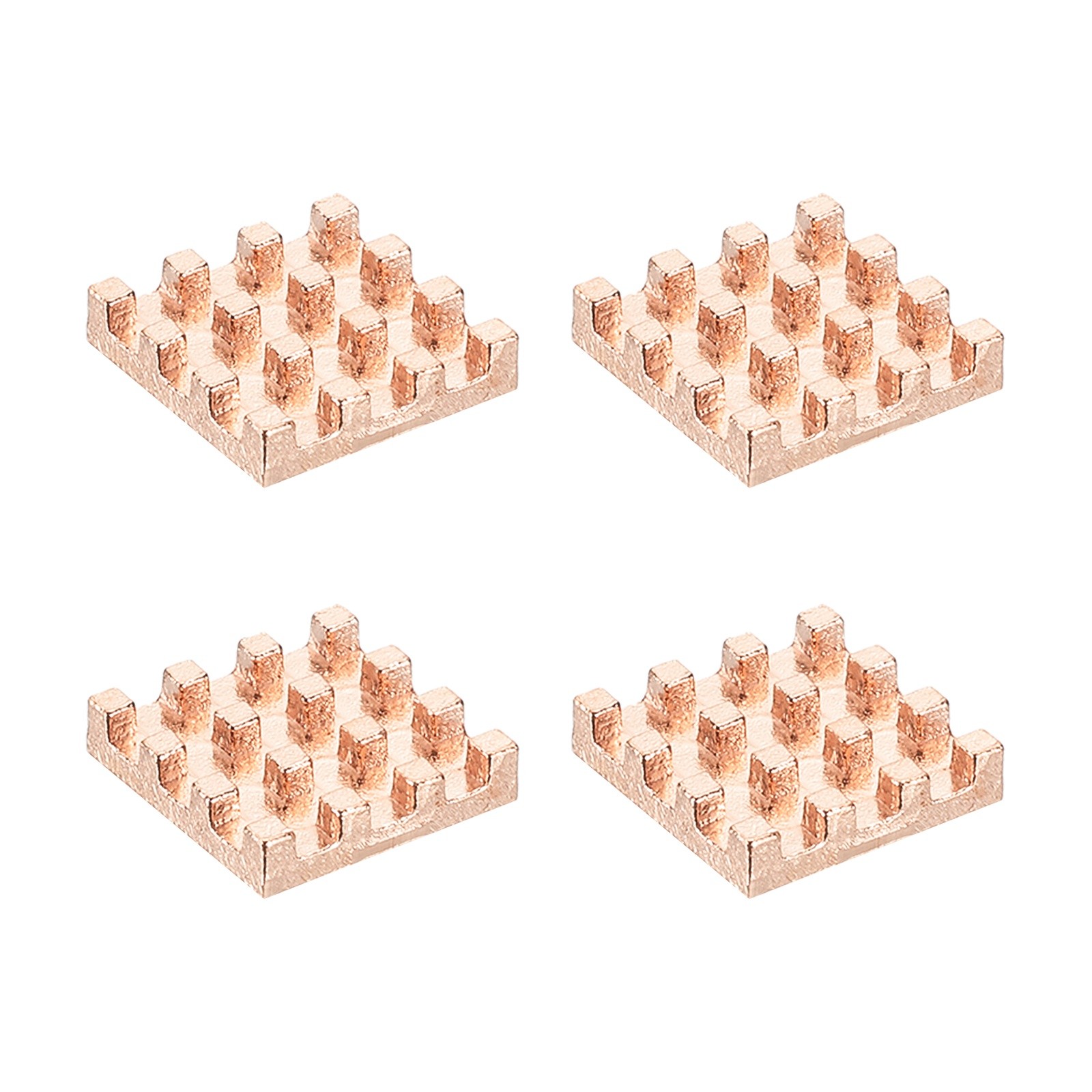 4 Pcs Copper Heatsink 9x9x2mm, Heat Sink Cooler Radiator for