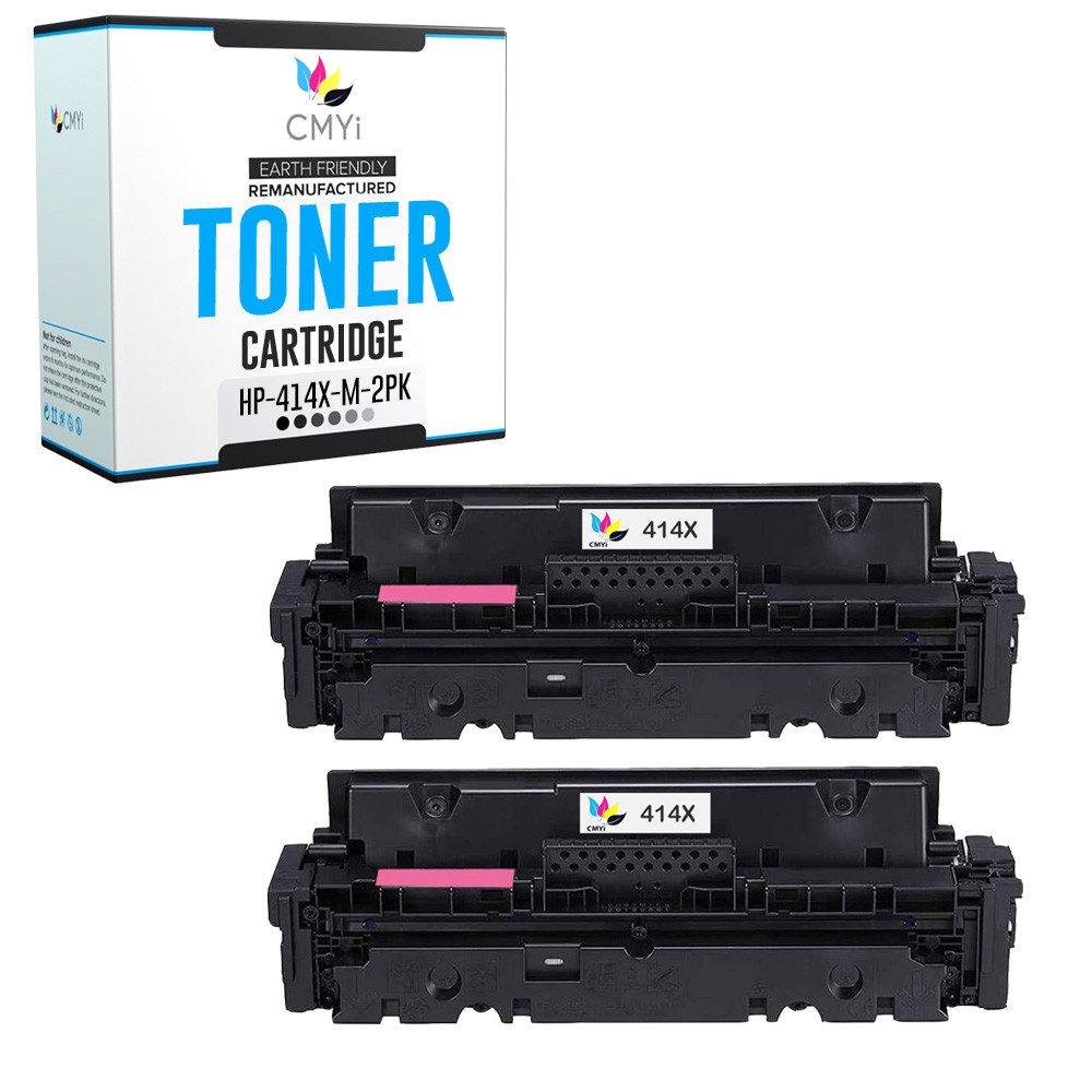 2X CMYi Replacement 414X Magenta Cartridges for HP Color LaserJet Pro MFP M479dw