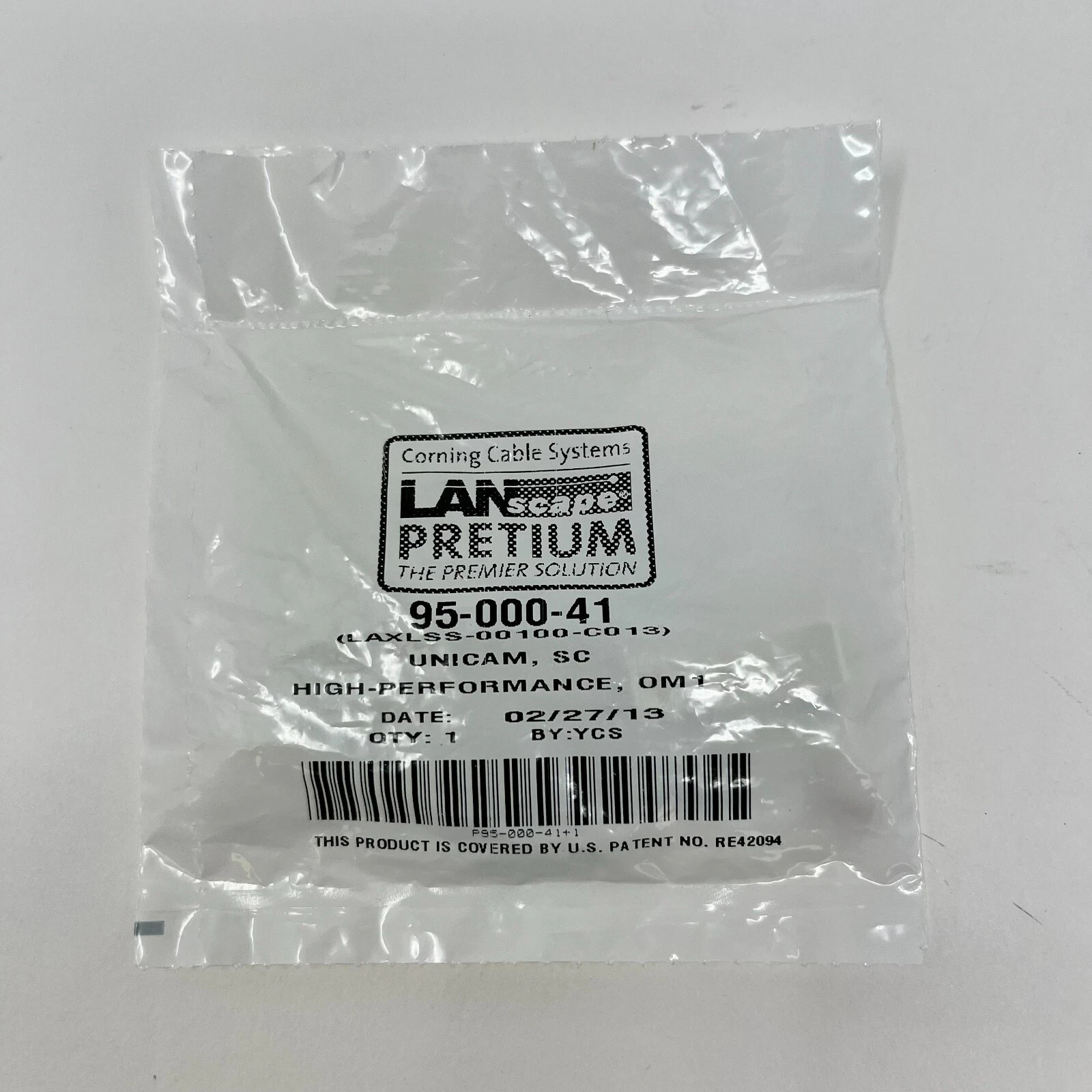 Corning Unicam SC MM 62.5 Pretium Fiber Optic Connector 95-000-41