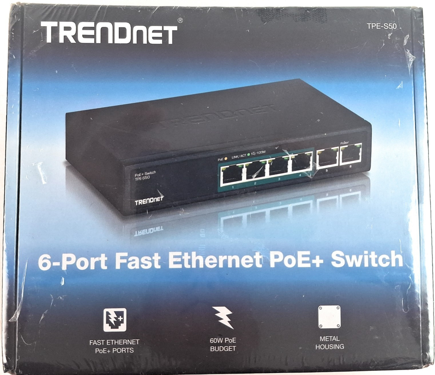 TRENDnet TPE-TG50 5-Port Gigabit PoE+ Switch - Sealed