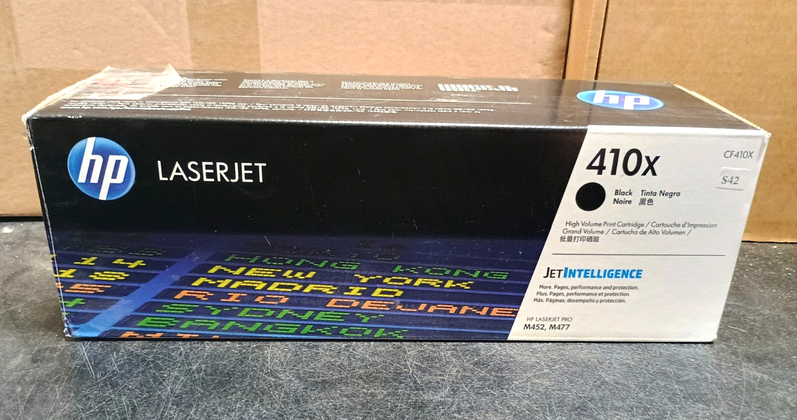Genuine HP CF410X (410X) High Yield Black Toner Cartridge OEM Original