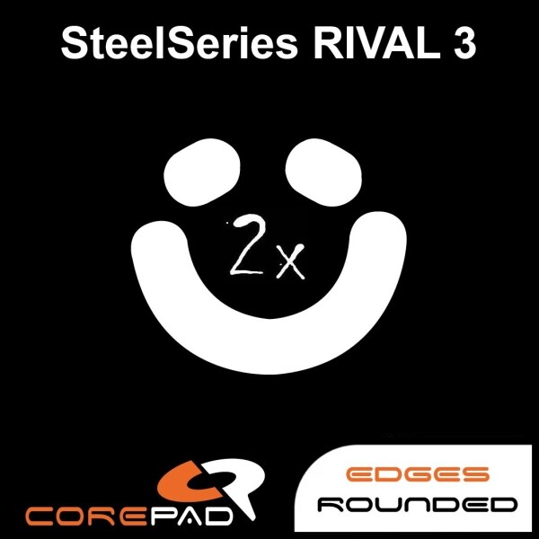 Corepad Skatez SteelSeries Rival 3 Replacement Mouse Feet Hyperglides PTFE