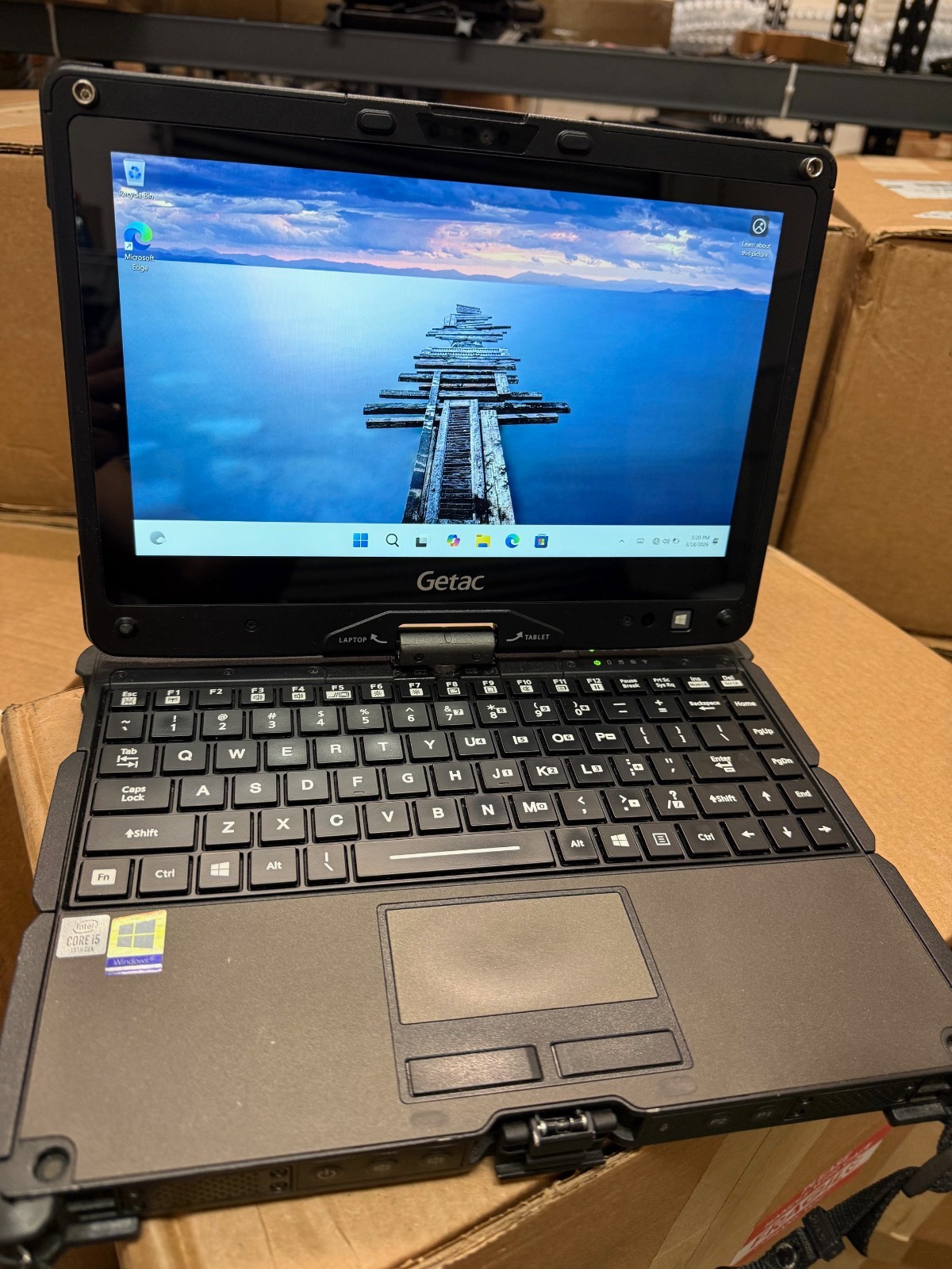 G GETAC V110 G6 RUGGED LAPTOP I5-10210U 1.60G 16GB 256GB DUAL BATTERY  WIN 11P