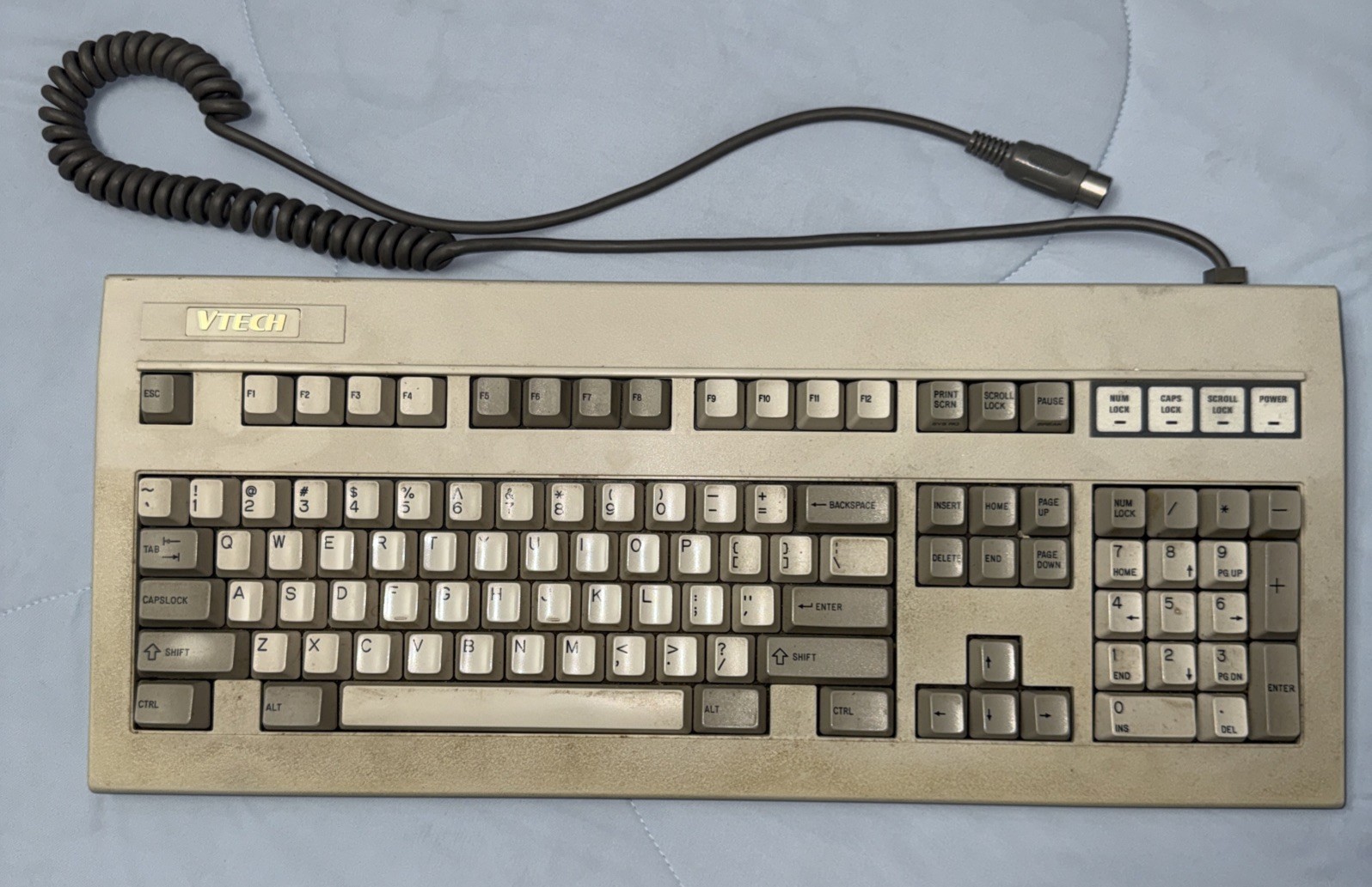 Vintage Vtech IFS80-9060 Laser Mechanical Computer Keyboard Beige SMK 2nd gen