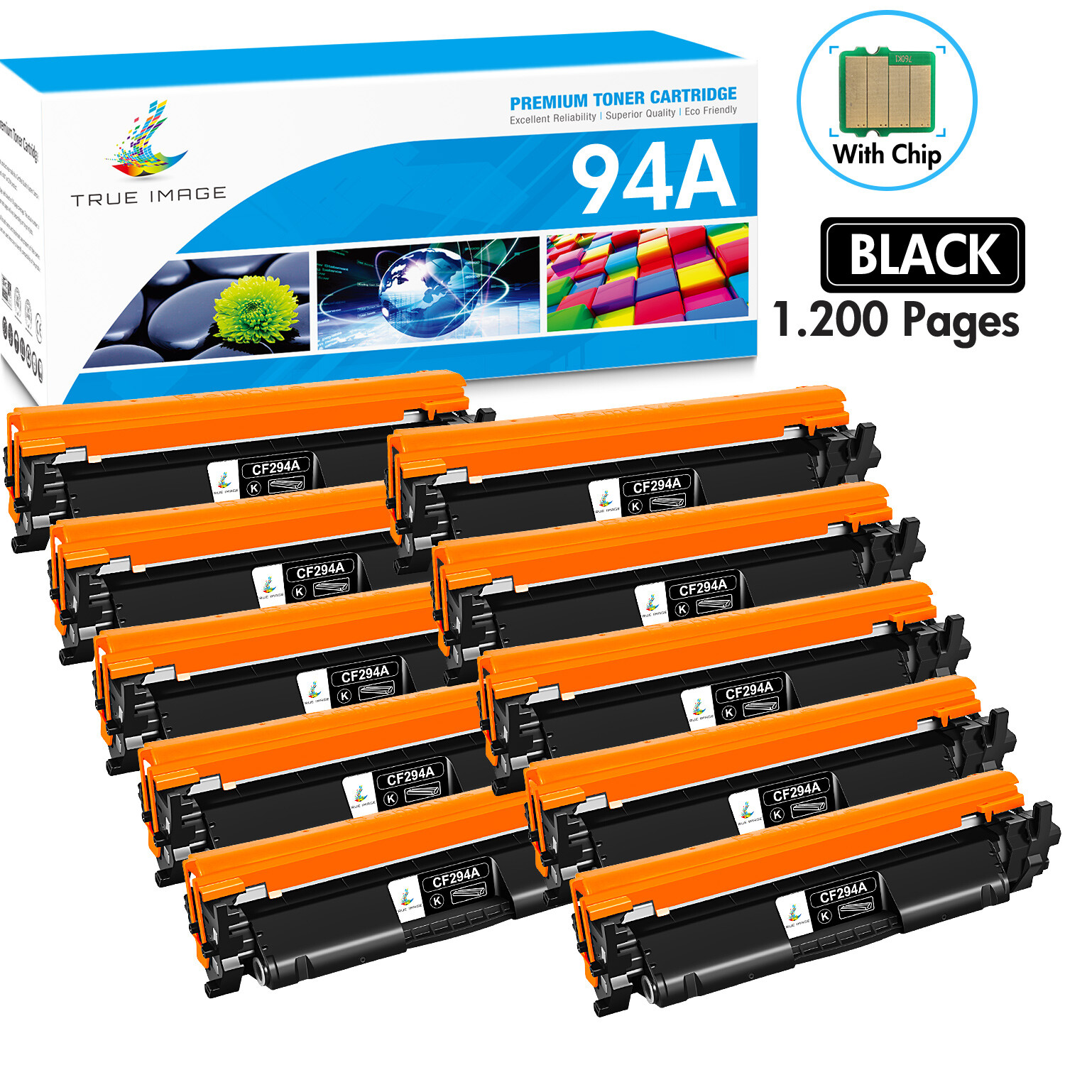 10PK CF294A 94A Toner Cartridge for HP LaserJet Pro M118dw MFP M148dw M148fdw