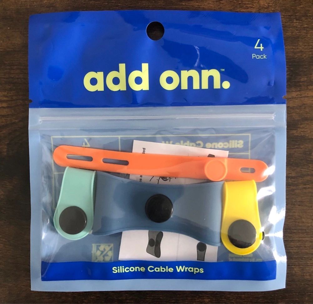 add onn Silicone Cable Wraps (pack of 4)