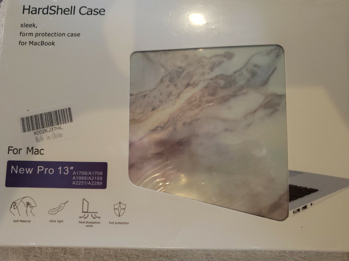 Hardshell case For Mac New Pro 13” A1706, A1708, A1989, A2159, A2251, A2289  NEW