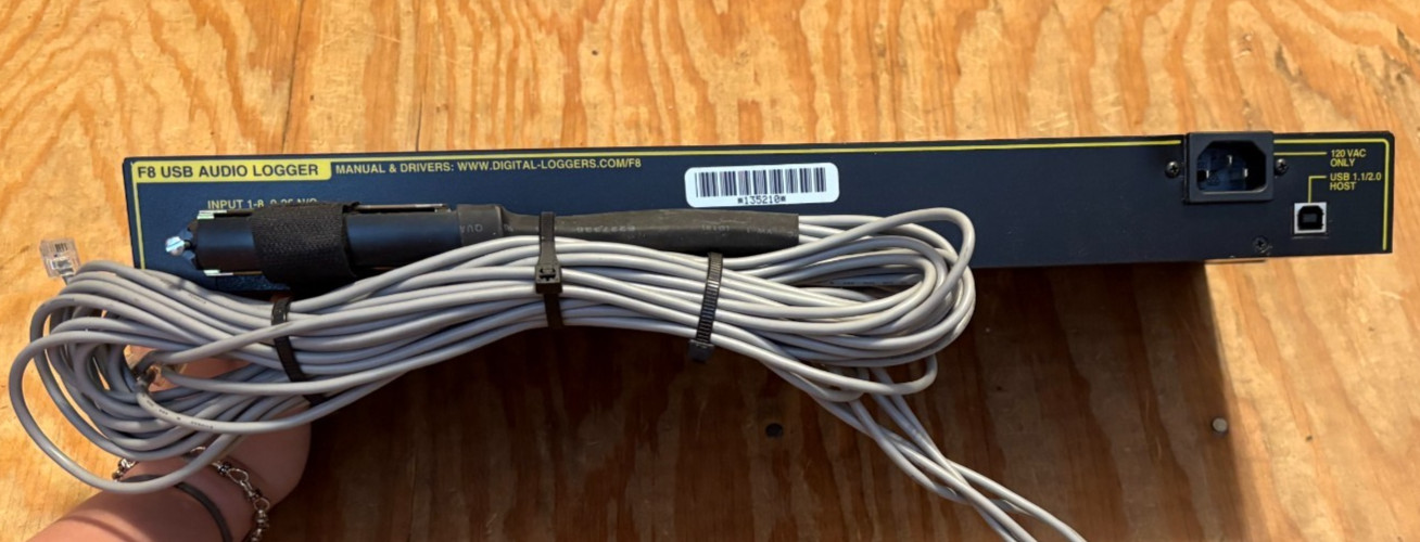 Digital Loggers Inc. F8 USB Audio Logger