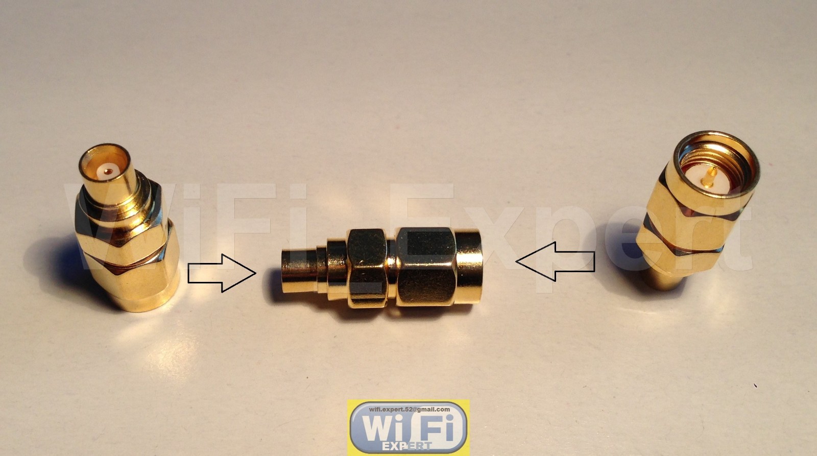 1 x Gold Plated SMA Male to MCX Female Straight RF Connector Adapter USA