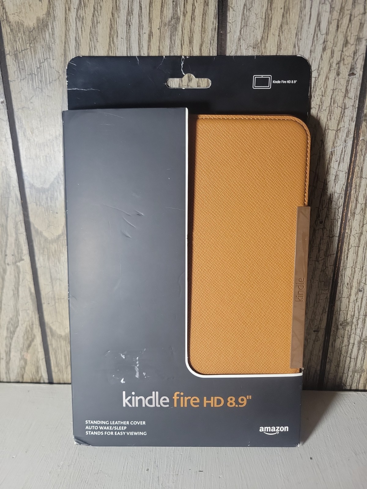 GENUINE Amazon Standing Leather Cover Case for Kindle Fire 8.9”