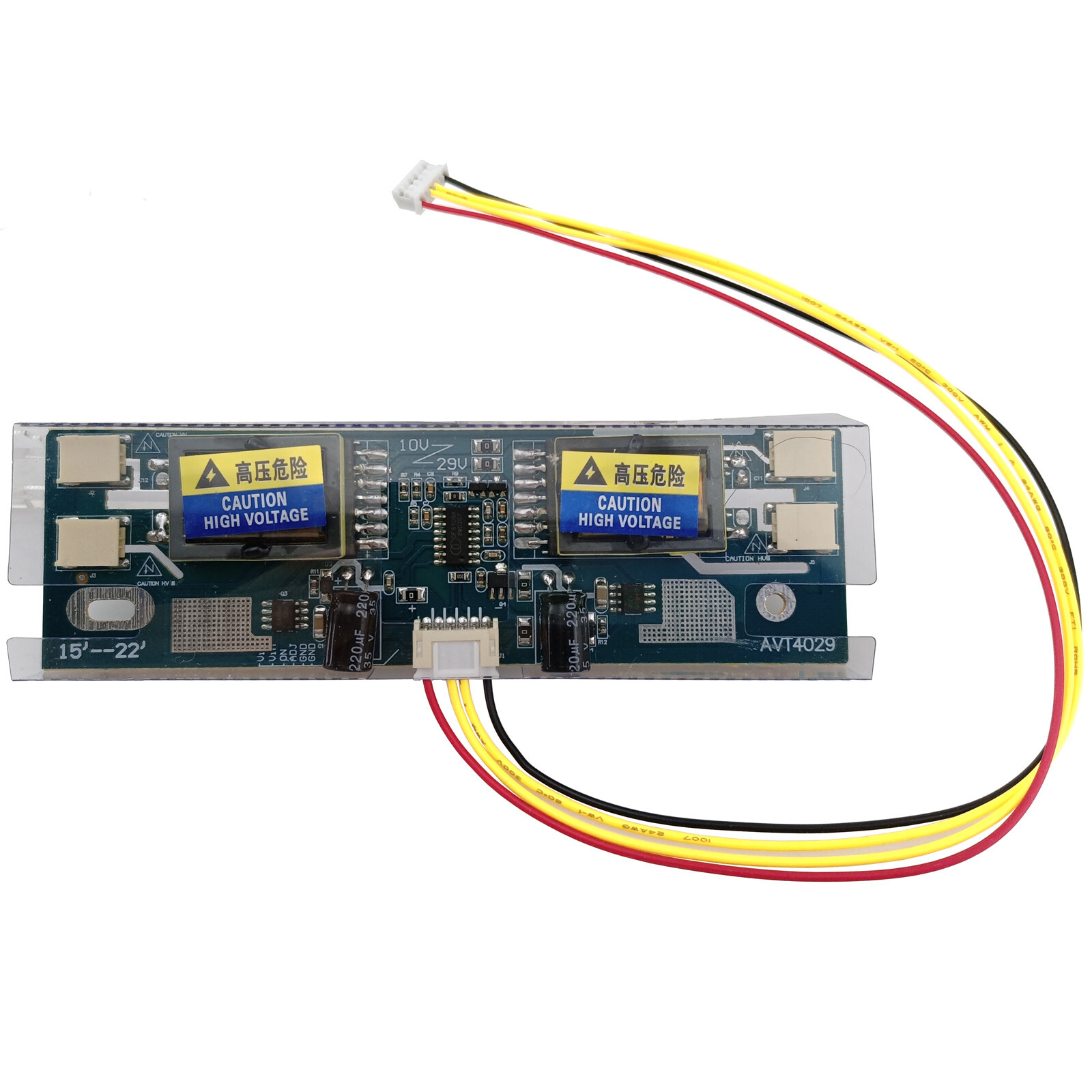 LCD Backlight Inverter 4 Lamp CCFL Screen Power Board 10-29V 14-22 inch Panel