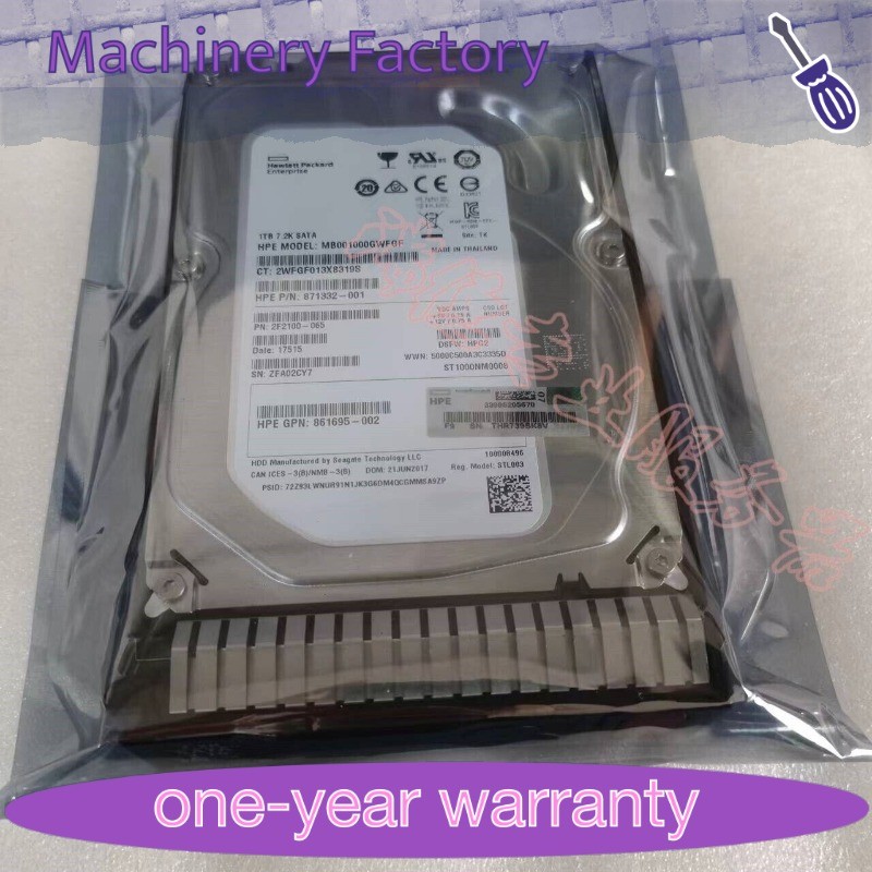 New Fit 861691-B21 HP 1TB SATA 6G 3.5 LFF Midline Smart Carrier HDD 862128-001