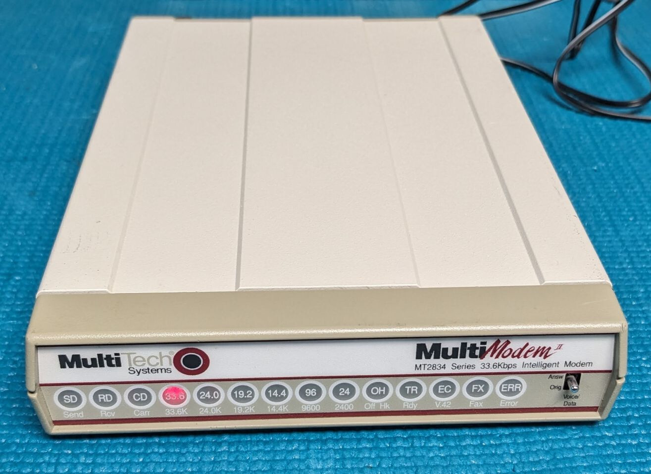 MultiTech MultiModem II MT2834BL 33.6Kbps Intelligent Modem