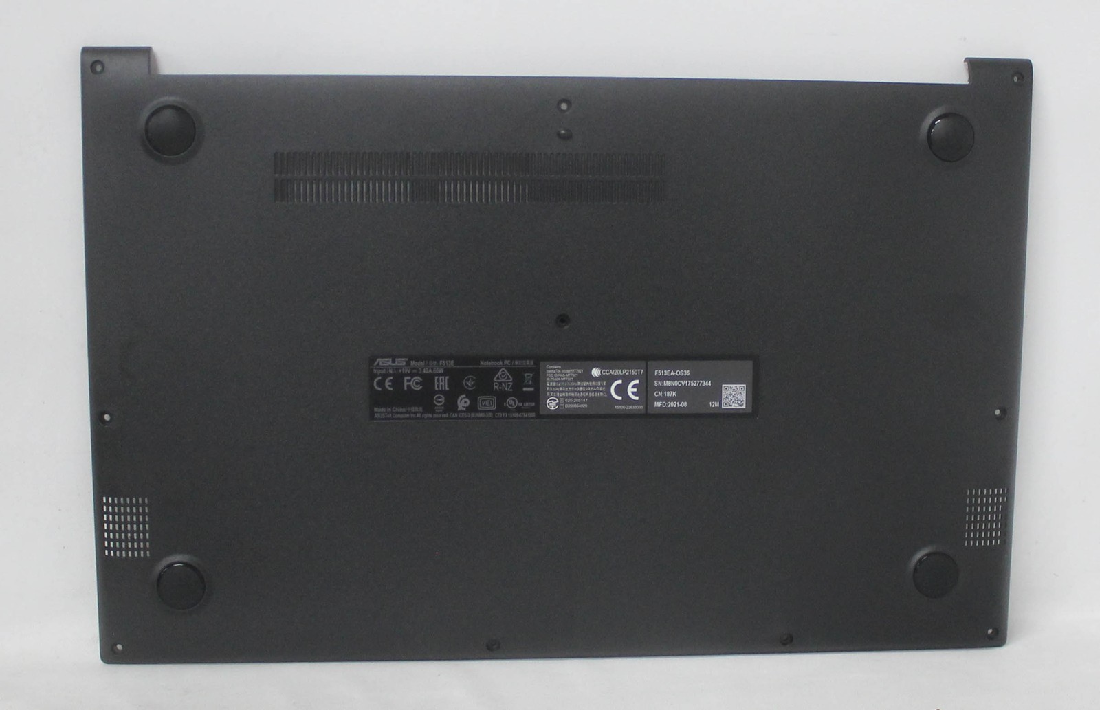 90NB0QZ4-R7D010 ASUS VivoBook 15 X513FA F513EA Bottom Base Cover Grade A