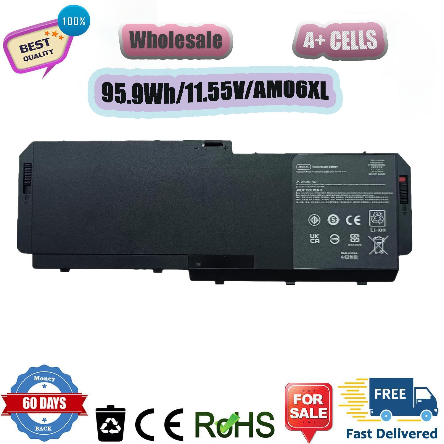 95.9Wh AM06XL Battery For HP ZBook 17 G5 G6 L07350-1C1 HSN-Q12C L07350-1C1 New