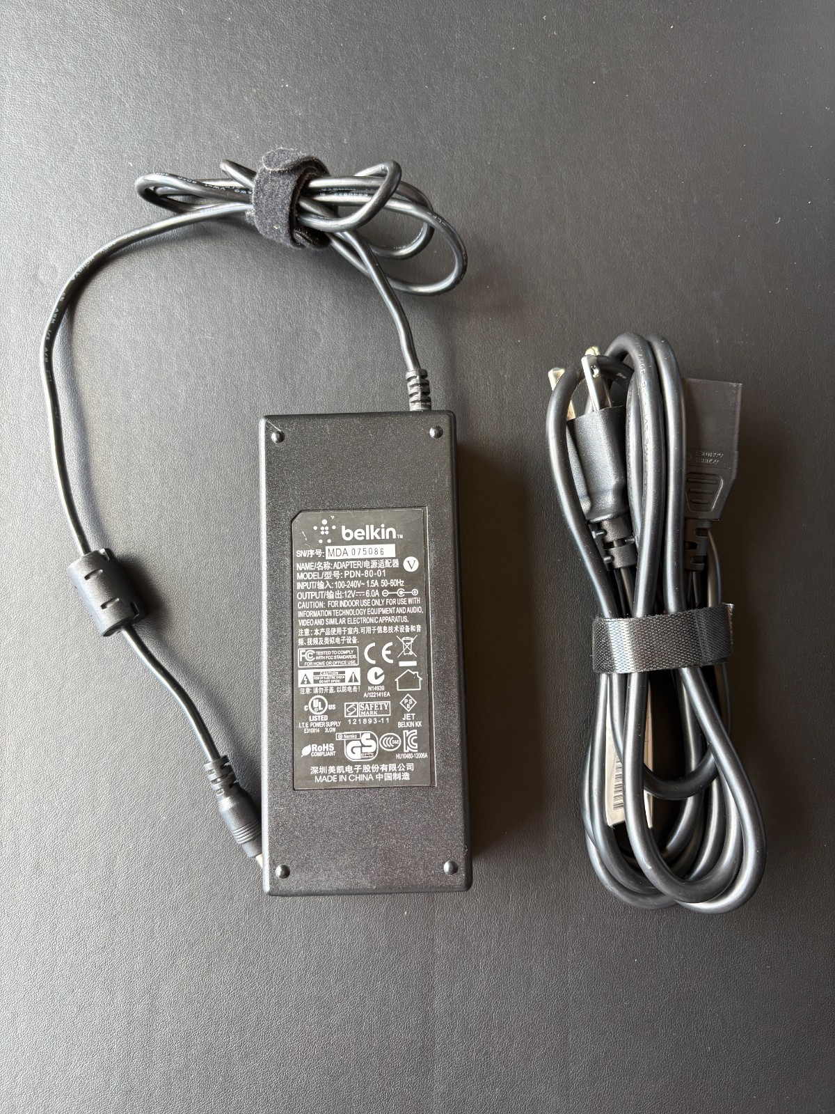 Belkin PDN-80-01 12V 6A AC Adapter Power Supply Thunderbolt Dock Charger