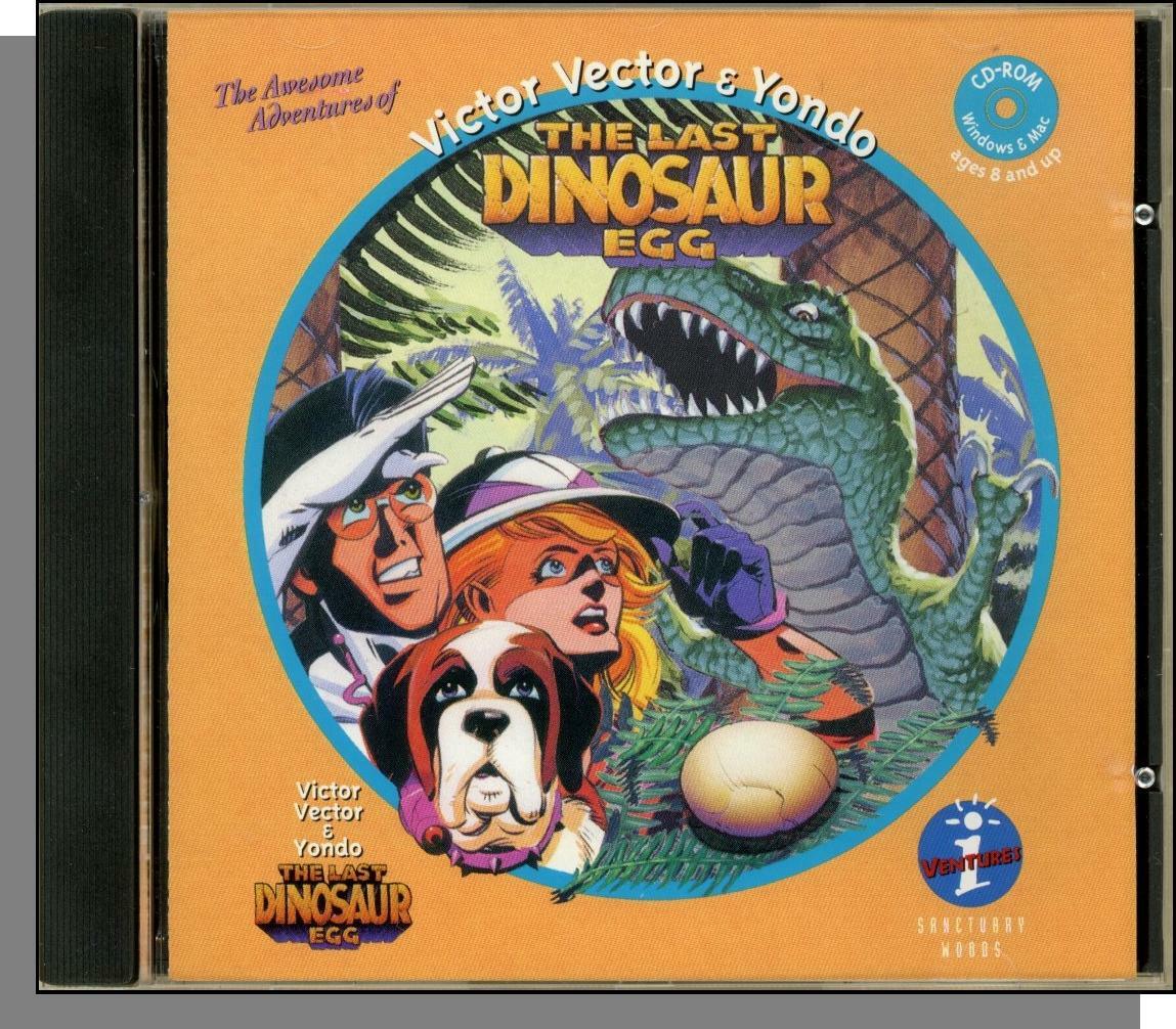 Victor Vector & Yondo: The Last Dinosaur Egg - New 1993 CD-ROM, Windows & Mac  