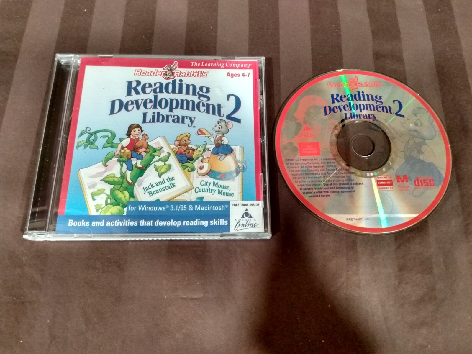 Reader Rabbit Reading Development Library 2 PC CD Children's Learning Letters +