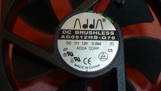 NEW 1PC ADDA AD0512HB-G70 DC BRUSHLESS Power dissipation fan 12V 0.09A 2X WIRE