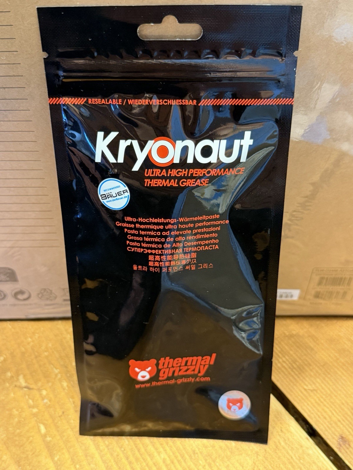 Thermal Grizzly Kryonaut Thermal Grease Paste - 1.0 Gram