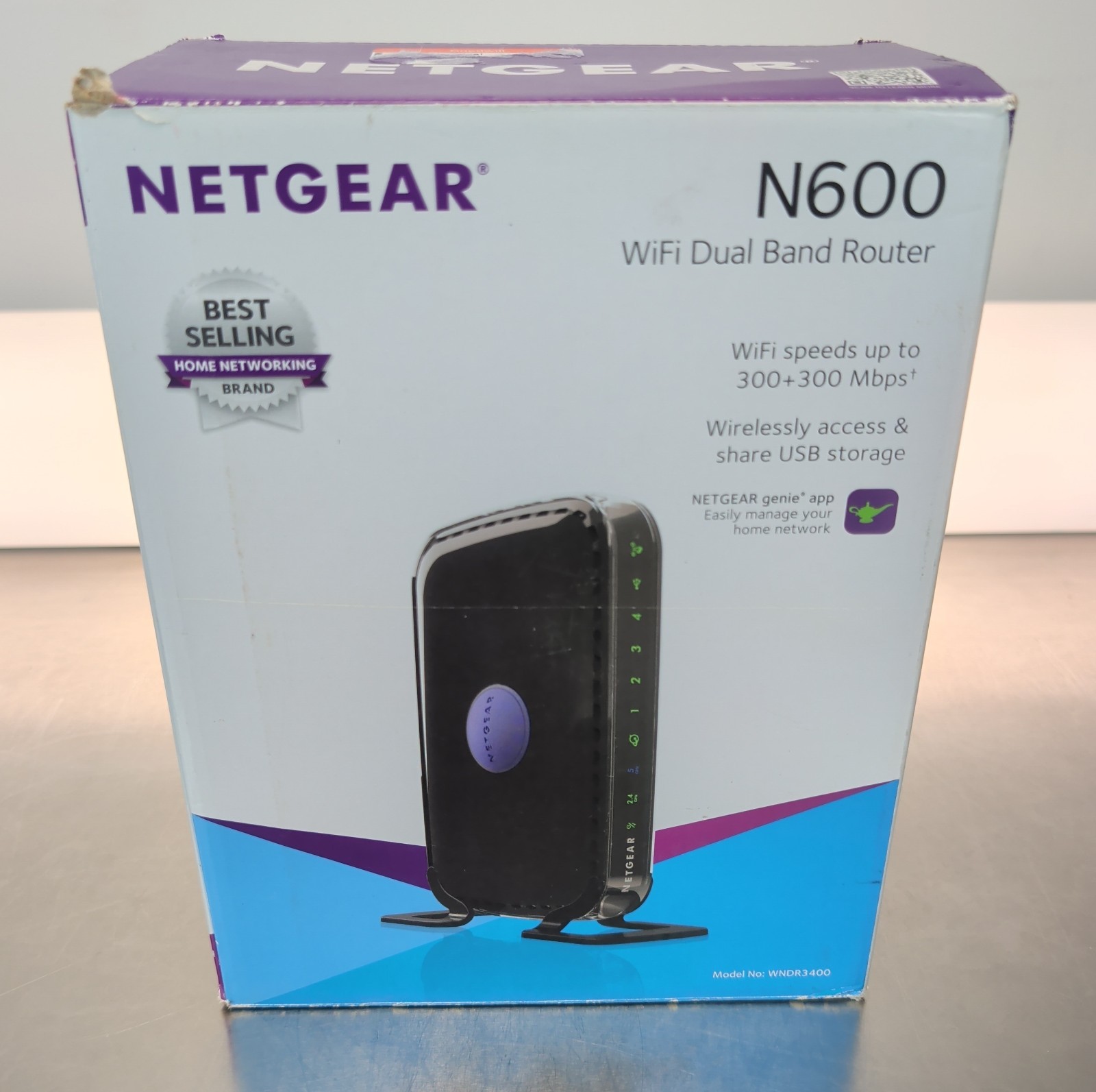 BRAND NEW NETGEAR N600 Dual Band Wi-Fi Router (WNDR3400) New inbox