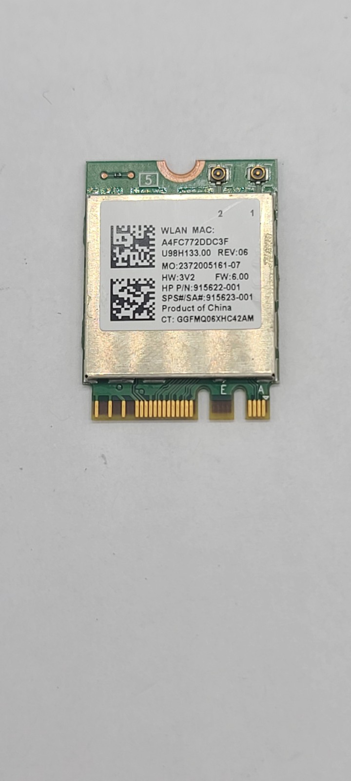 Lot of 10 915622-001 RTL8822BE Genuine HP Wireless Card 14-CB161WM (CB74)