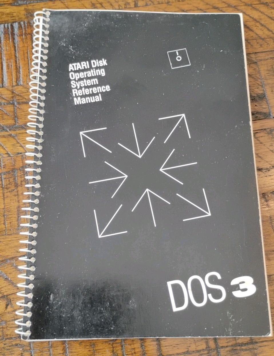 1983 ATARI Disk Operating System III Reference Manual DOS 3 Spiral Bound Vintage
