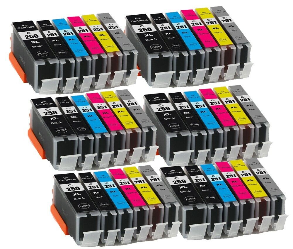 36P Replacement Ink Set for Canon PGI-250XL CLI251XL iP8720 MG7520 MG7120 MG6320