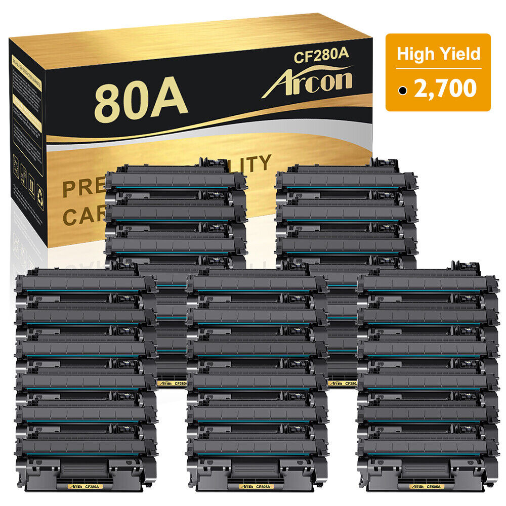 30 Pack CF280A 80A Toner Cartridge for HP LaserJet Pro 400 M401dn M401n M425dn