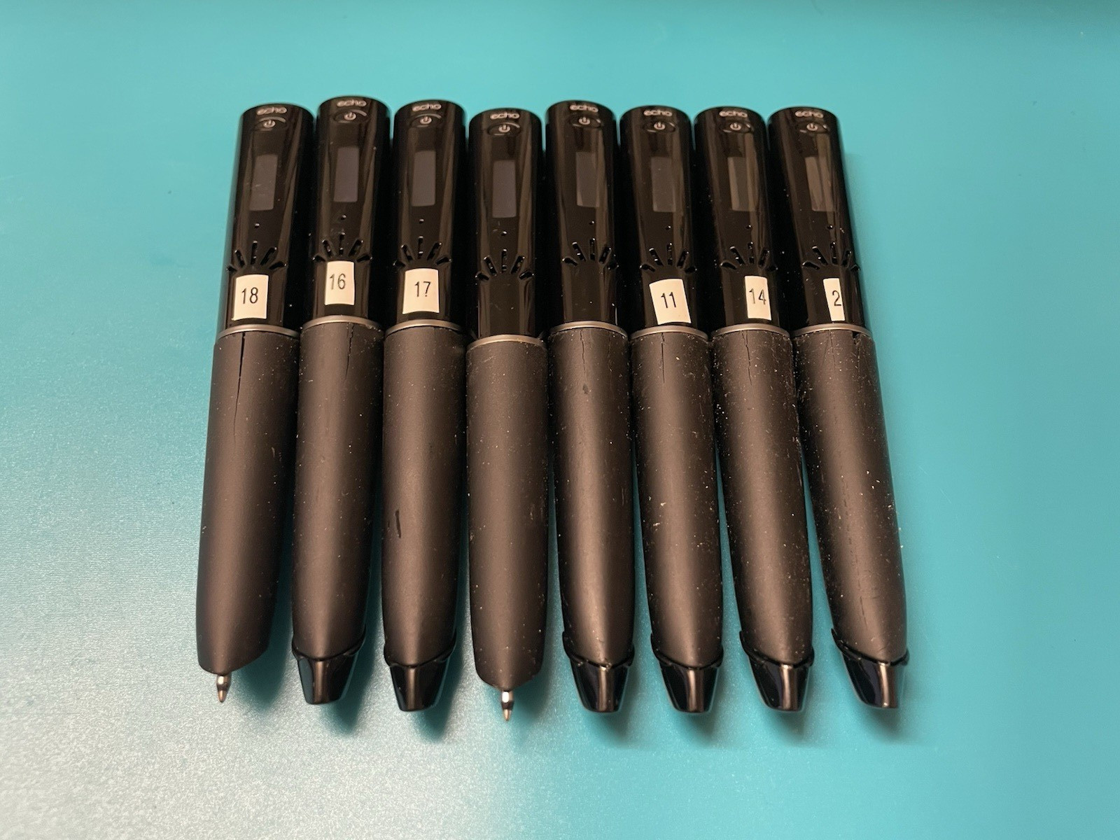 LOT 8X UNTESTED Livescribe Echo 8GB smartpen (AS-IS) BROKEN.
