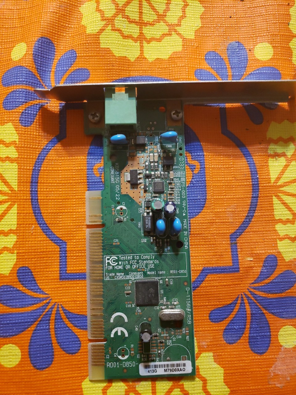 PC Conexant D-1156I#/R5B RD01-D850 KB5815G HP P/N:5188-2907