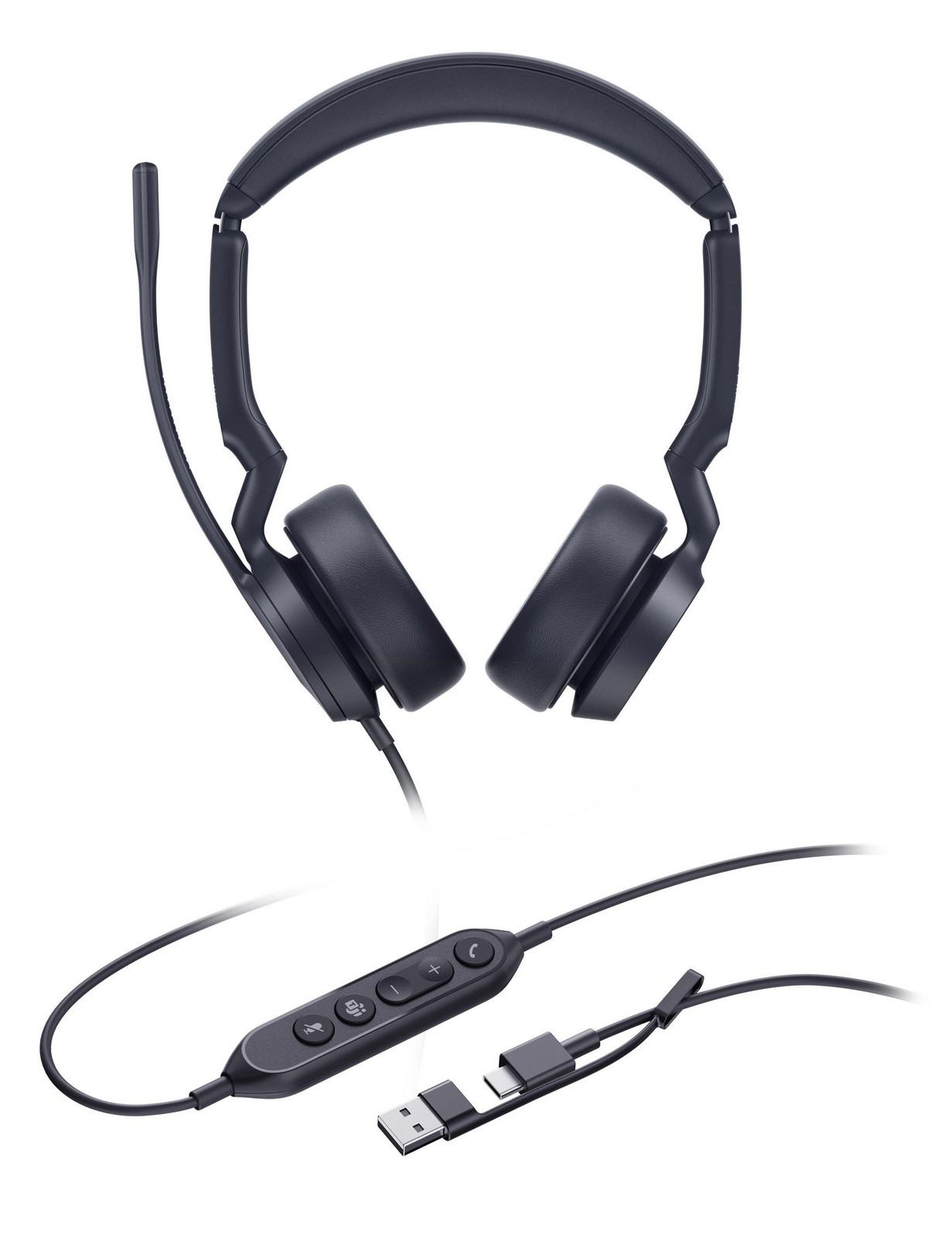 Yealink W129174948 UH44_DUAL_TEAMS_USB-C_A UH44 Dual Teams USB-C/A Headset ~E~