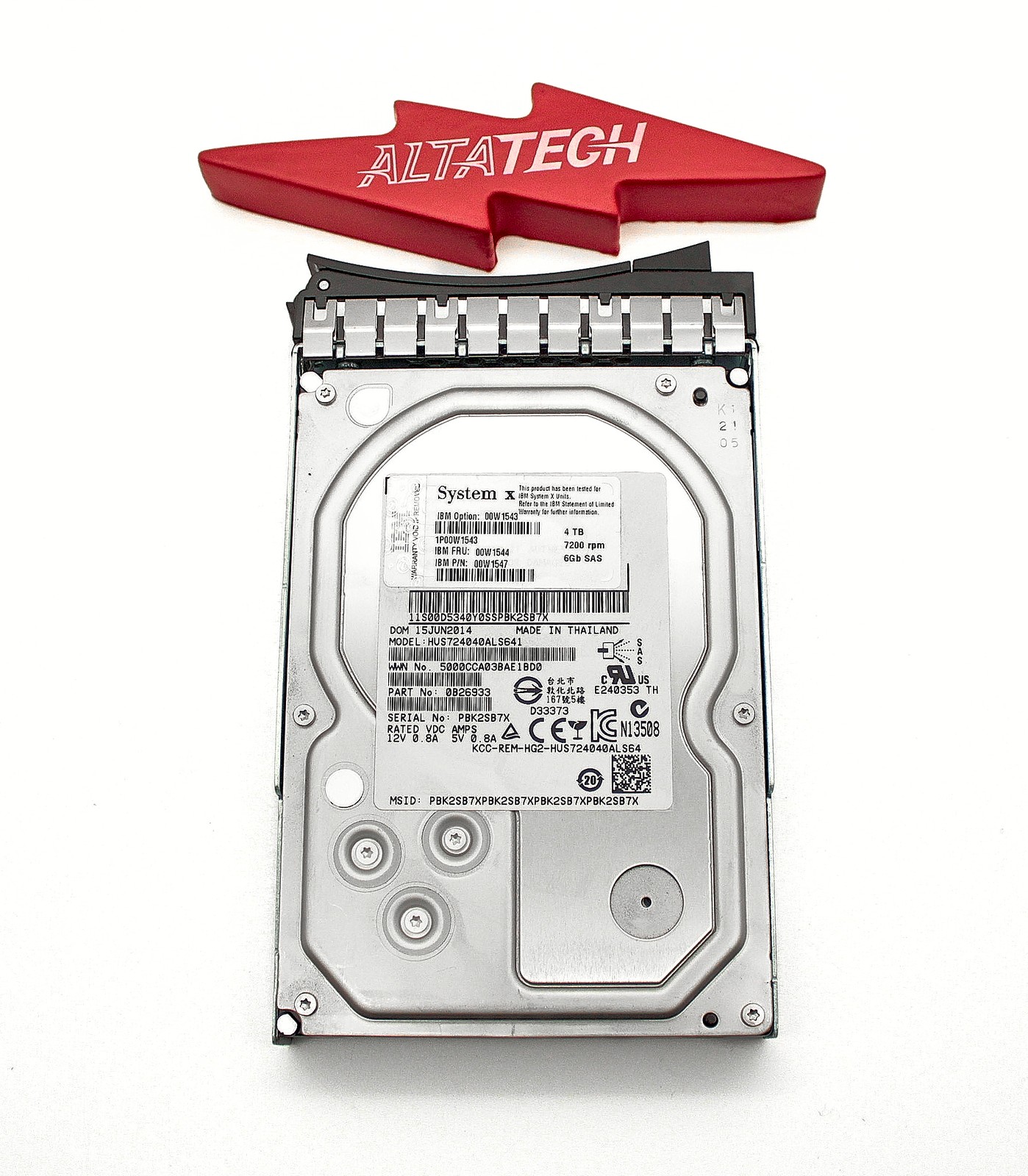 IBM 00W1544 4TB 7.2K NL SAS SED 3.5"