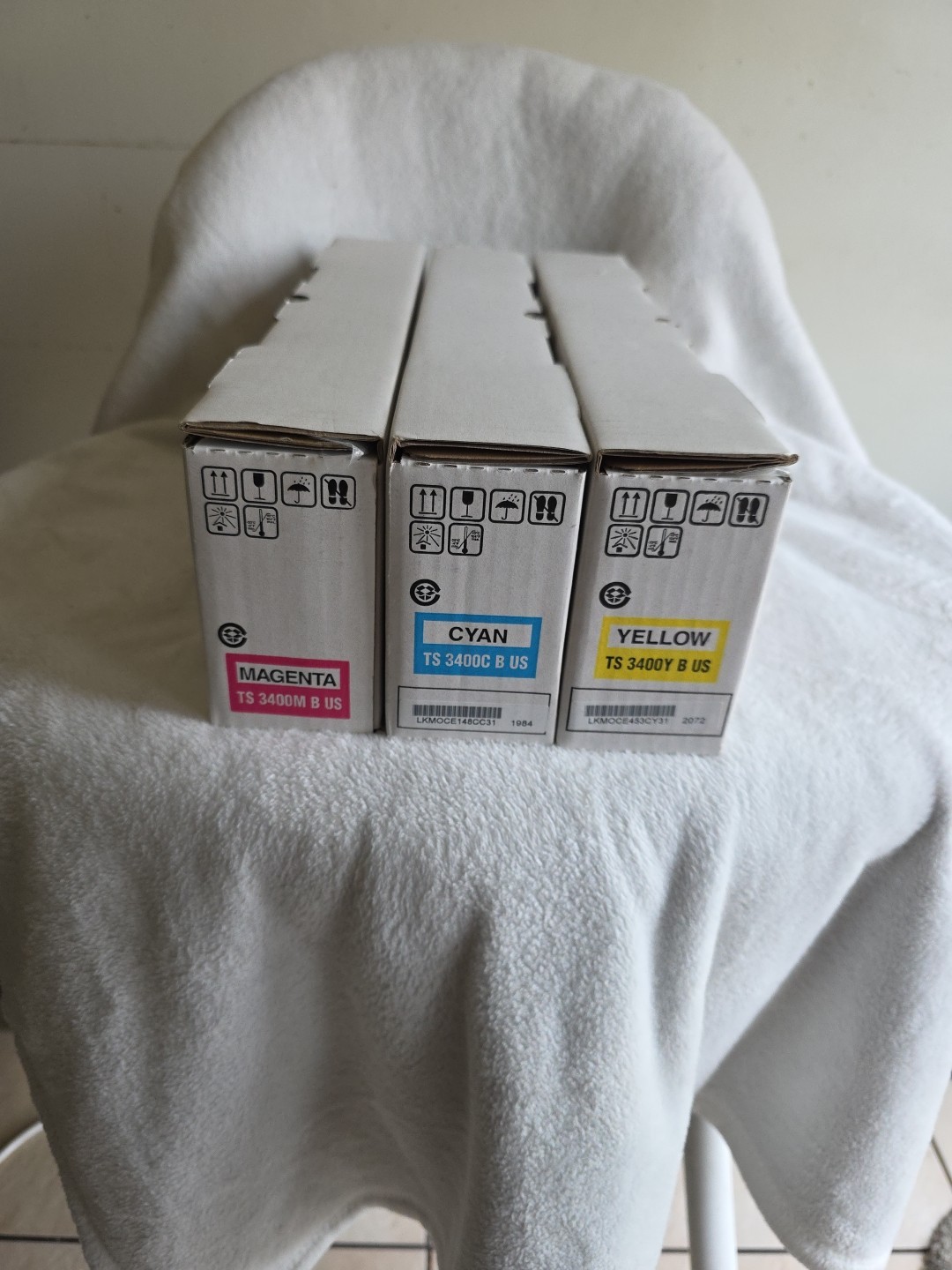 Muratec TS 3400 Toner Cartridge Set – Cyan, Magenta & Yellow – New in Box