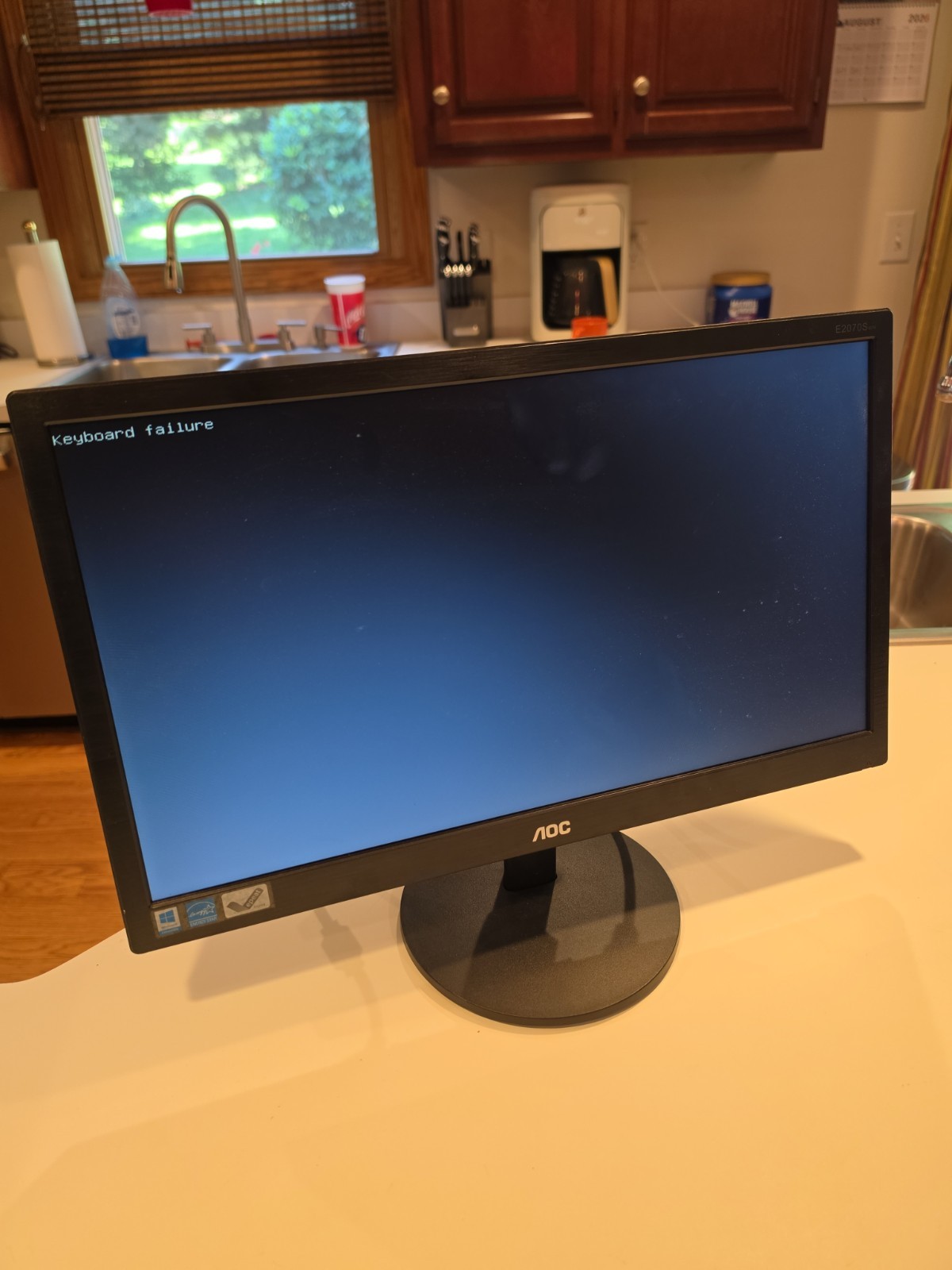 Nice Used AOC E2070whn LCD Monitor 19.5” LED Backlight With Cables