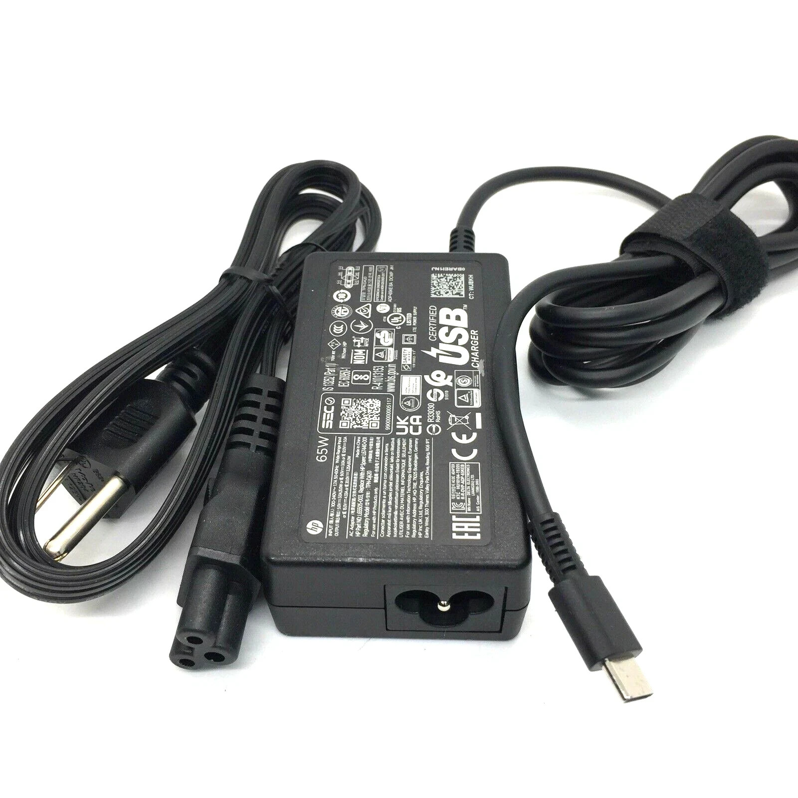 Genuine HP USB-C 65W Laptop Charger AC Power Adapter L65505-003 L67440-001 NEW