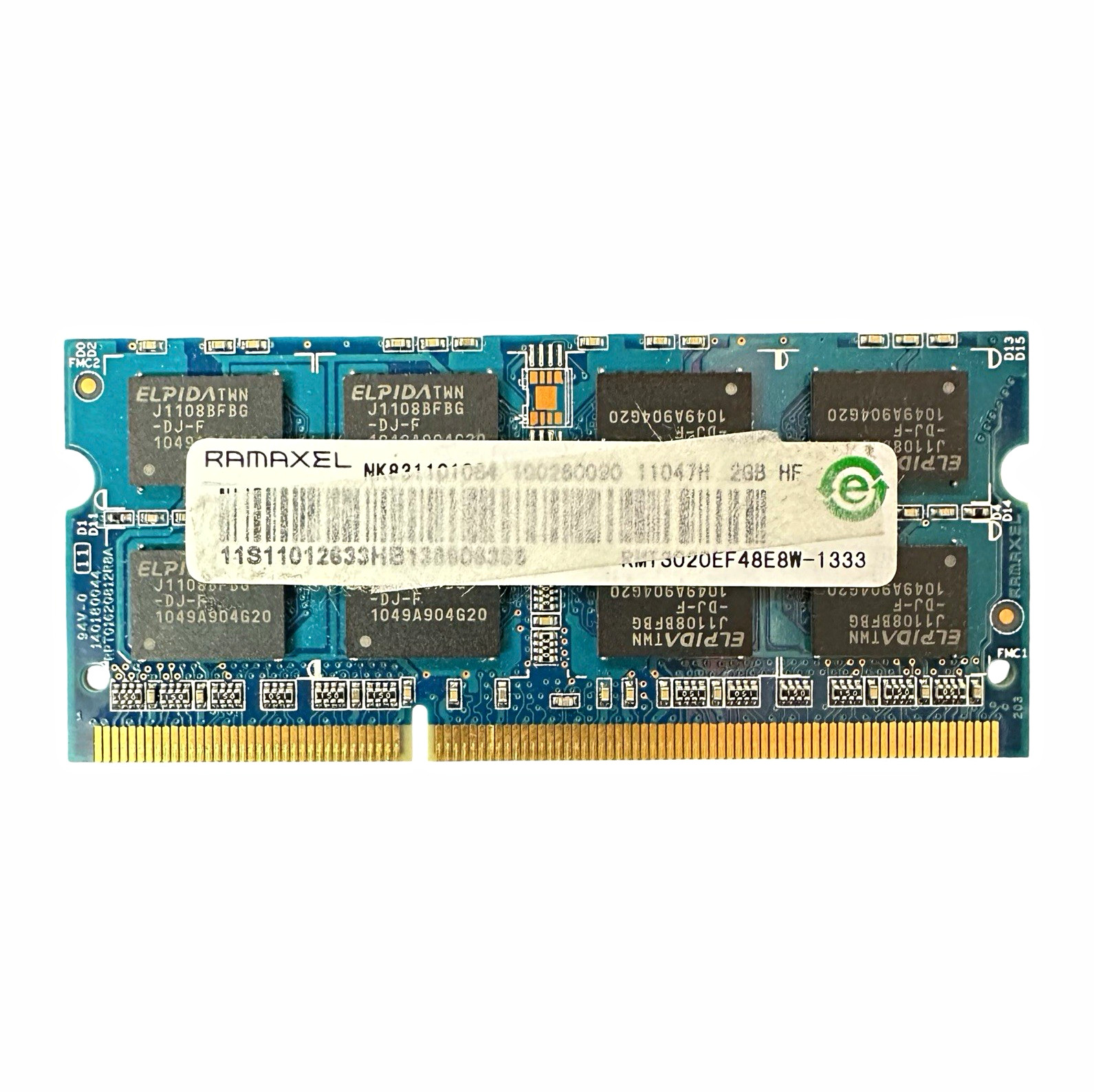 Ramaxel 2GB DDR3 1333MHz PC3-10600 SODIMM Laptop Memory RMT3020EF48E8W-1333