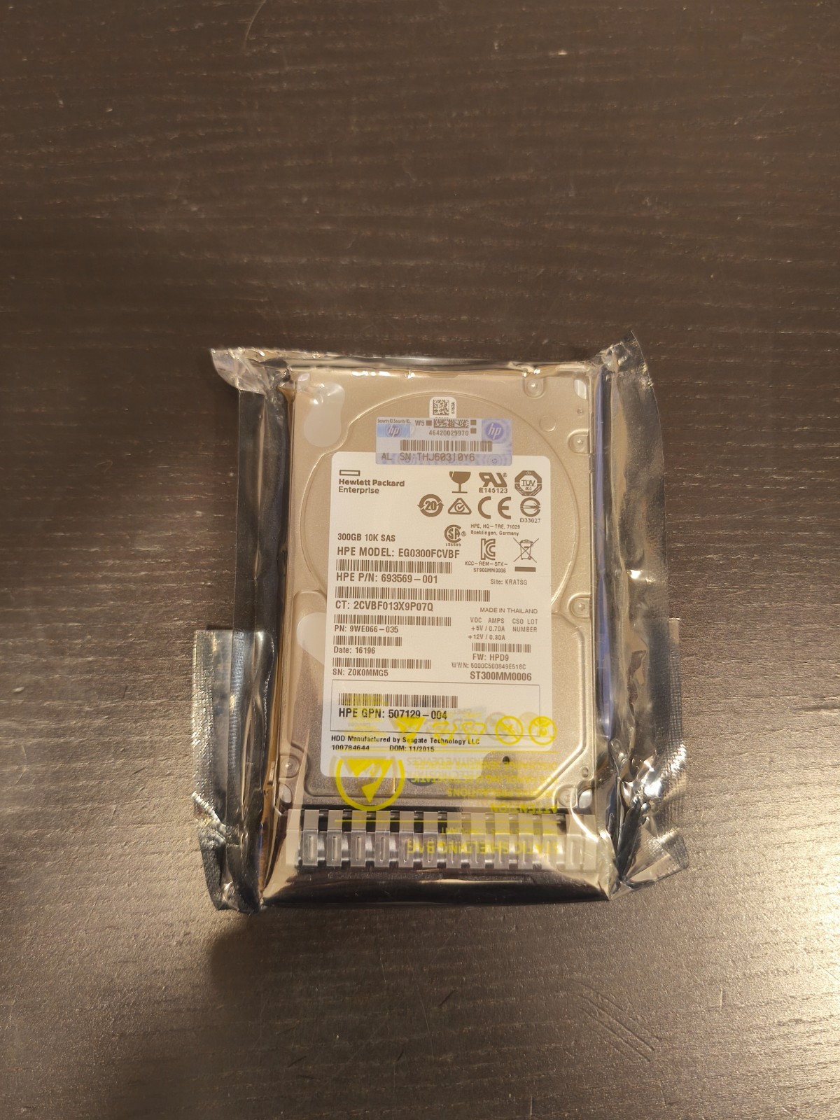 HP 300 GB,Plug-In Module,10000 RPM HDD