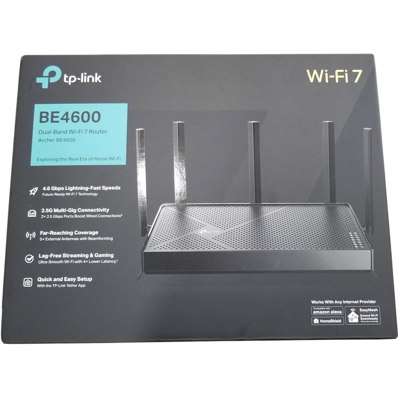 TP-Link BE4600 Archer Dual-Band Wi-Fi 7 Router Open Box