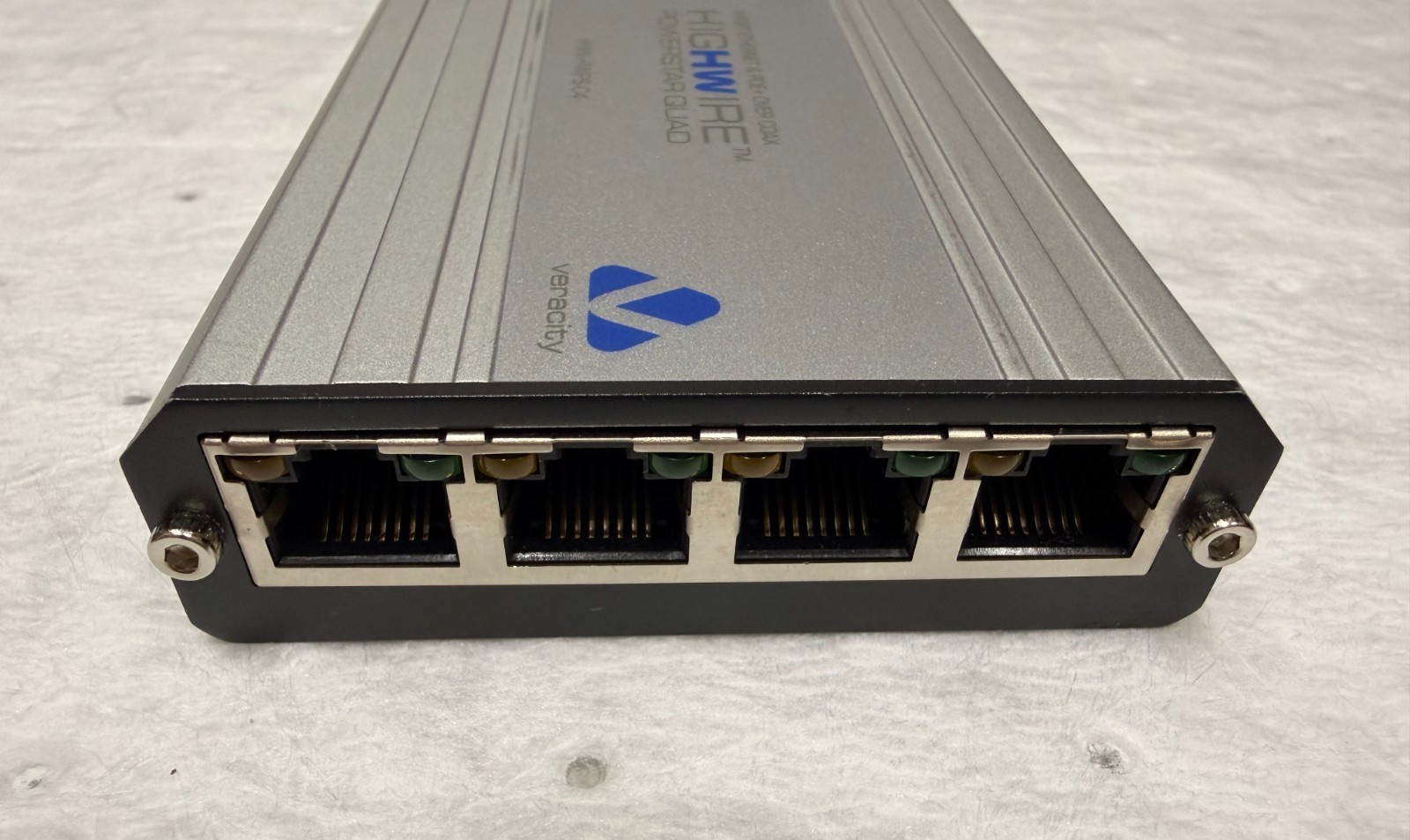 Veracity VHW-HWPS-C4 HIGHWIRE Powerstar Quad 4-Port PoE Switch Over Coax Cable