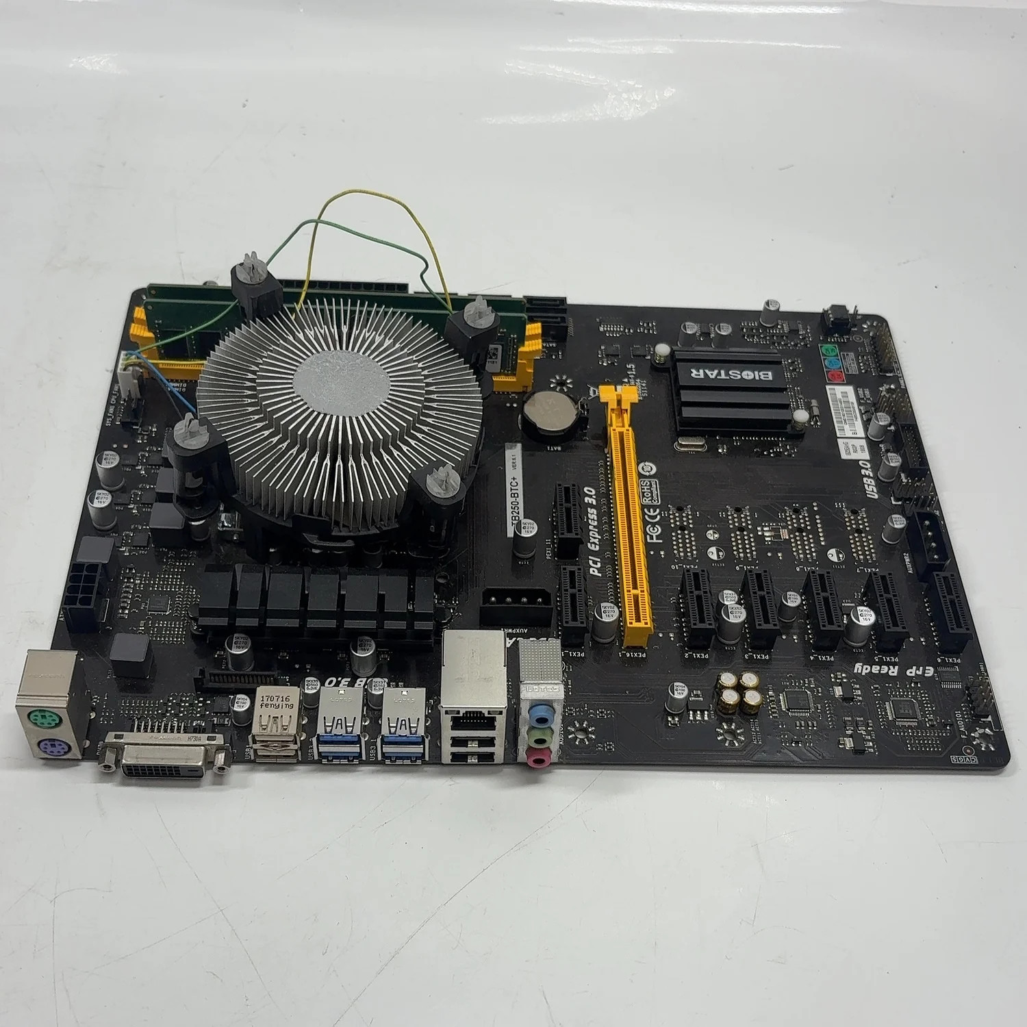 Biostar TB250 BTC LGA 1151 Intel Celeron G3930 Dual Core 2.90GHz ATX