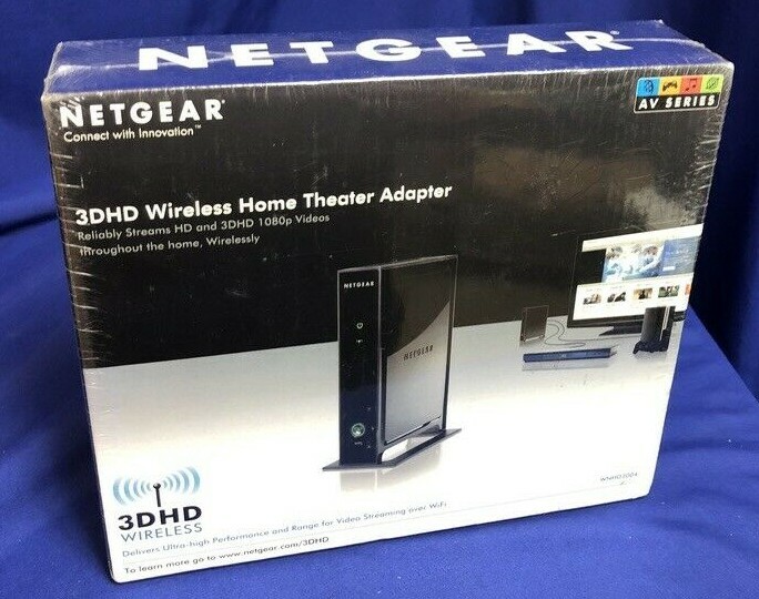 Netgear WNHD3004, 3DHD Wireless Home Theater Adapter - New SEALED