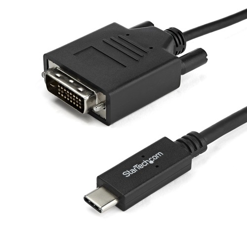 StarTech-New-CDP2DVIMM2MB _ STARTECH 6.6 FT. / 2 M USB C TO DVI CABLE 