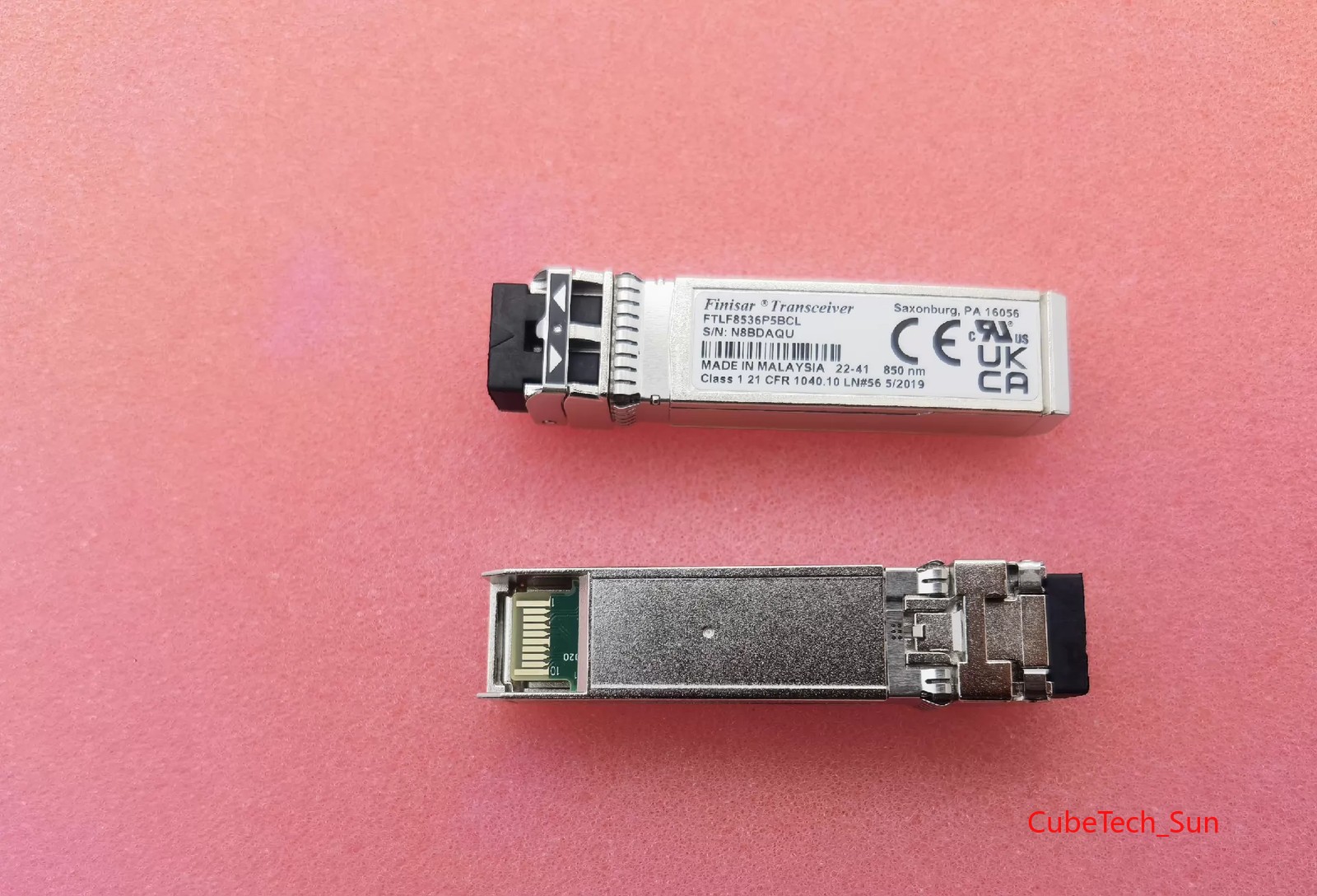 Original 1x Finisar Transceiver FTLF8536P5BCL 25GBASE-SR 100m SFP28 850nm MMF